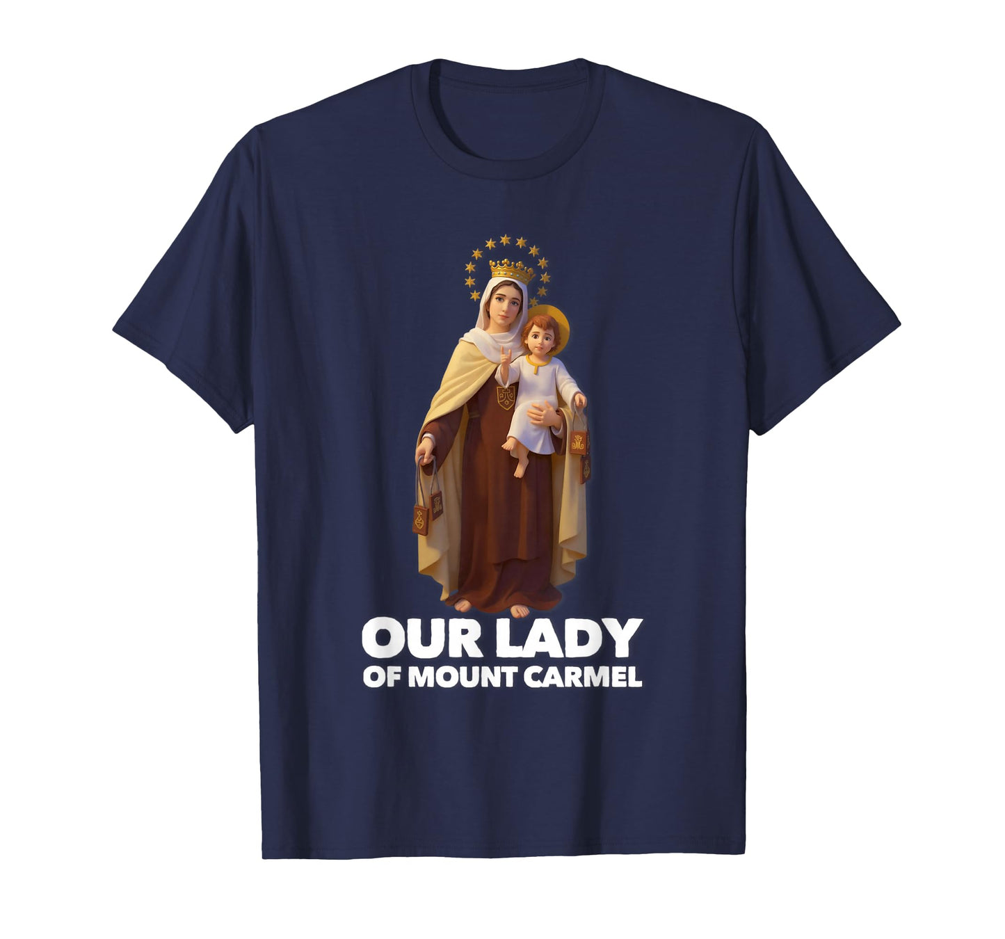 Our Lady of Mount Carmel Marian Catholic T-Shirt