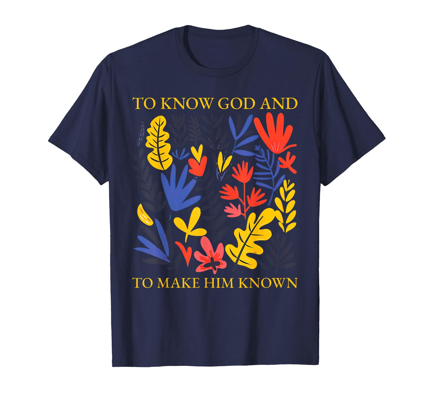 Floral to Know God and to Make Him Known Boho Wildflowers T-Shirt