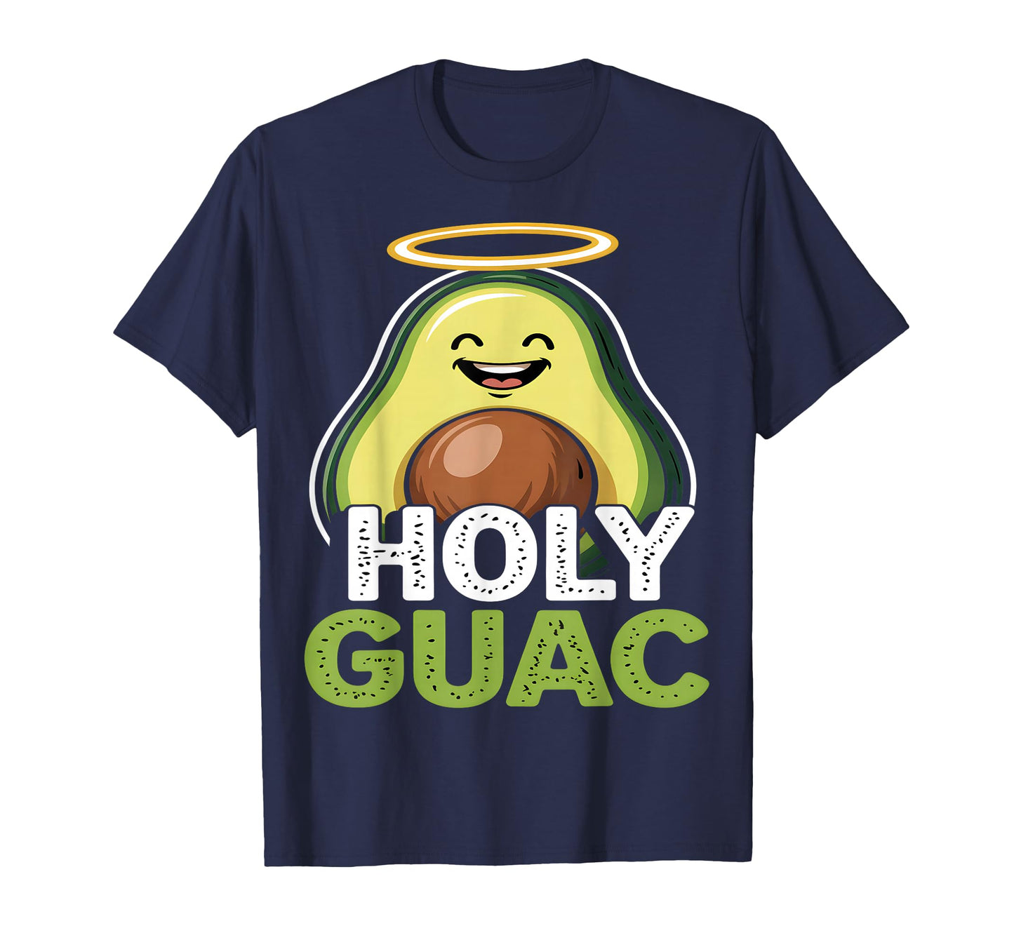 Holy Guac Funny Avocado Cartoon T-Shirt
