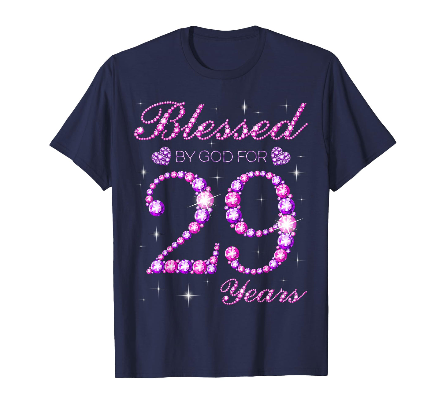 Blessed by God for 29 Years Old 29th Birthday Party T-Shirt