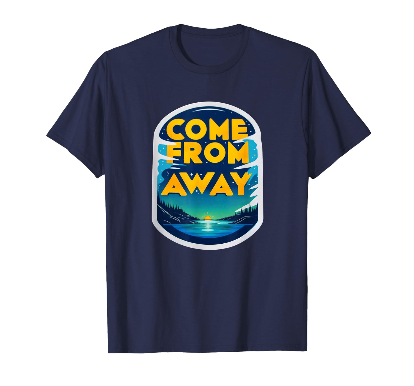 StageNotes Come From Newfoundland CFA Away Musical Theatre T-Shirt, Small, Black