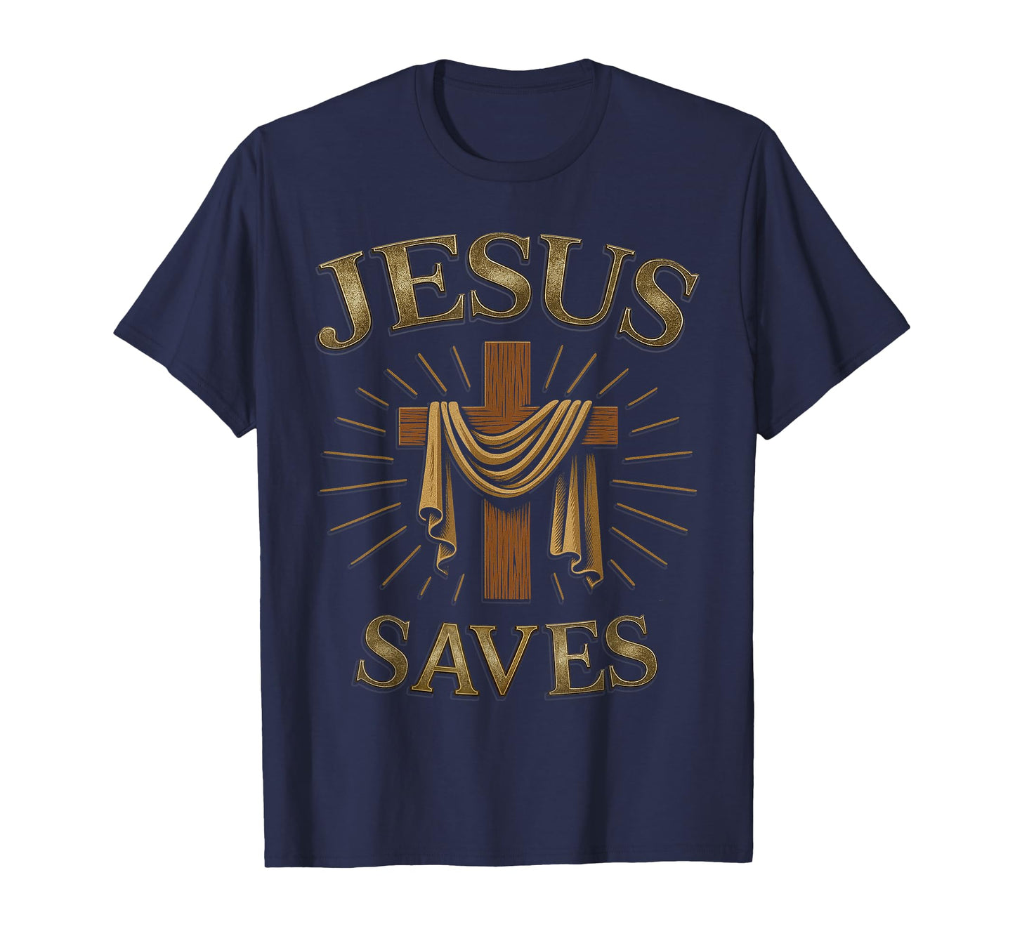 Jesus Saves Christian Cross God Faith Bible Religious Pray T-Shirt