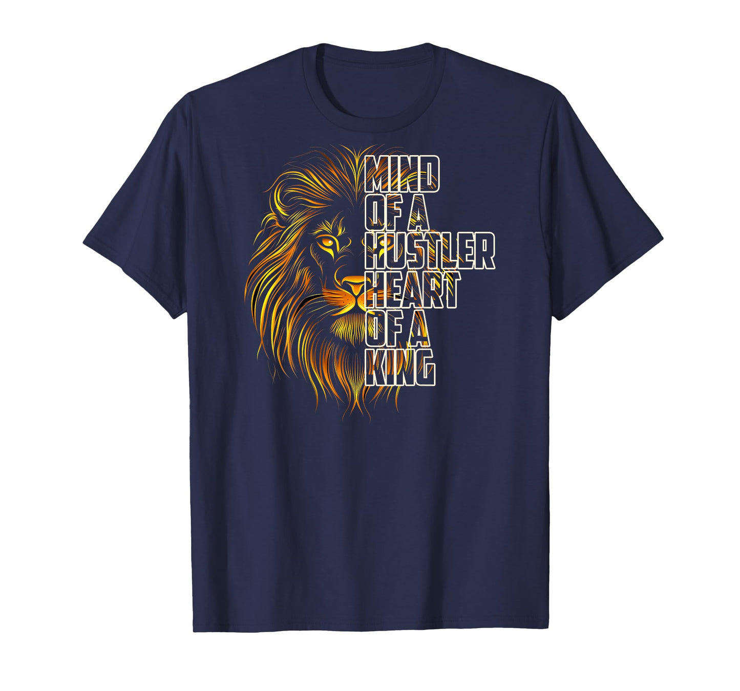 Lion's Mind -Lion's Heart - A King Child of God Art ON Back T-Shirt