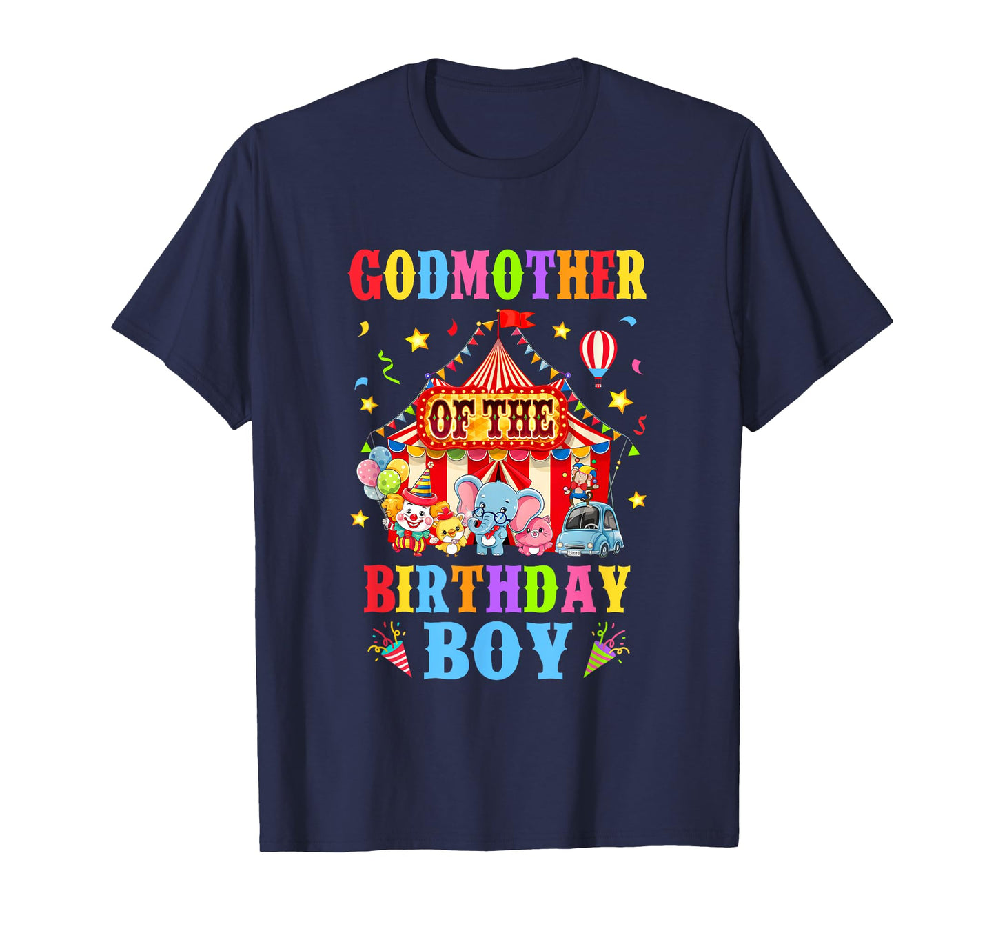 Godmother Of The Birthday For Boy Circus Carnival Theme T-Shirt