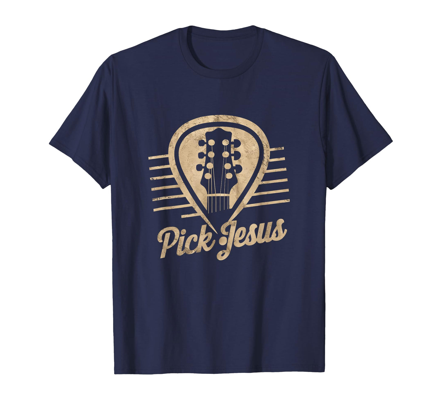 Guitar Pick Jesus Music Pastor Happy Easter Day Guitarist T-Shirt