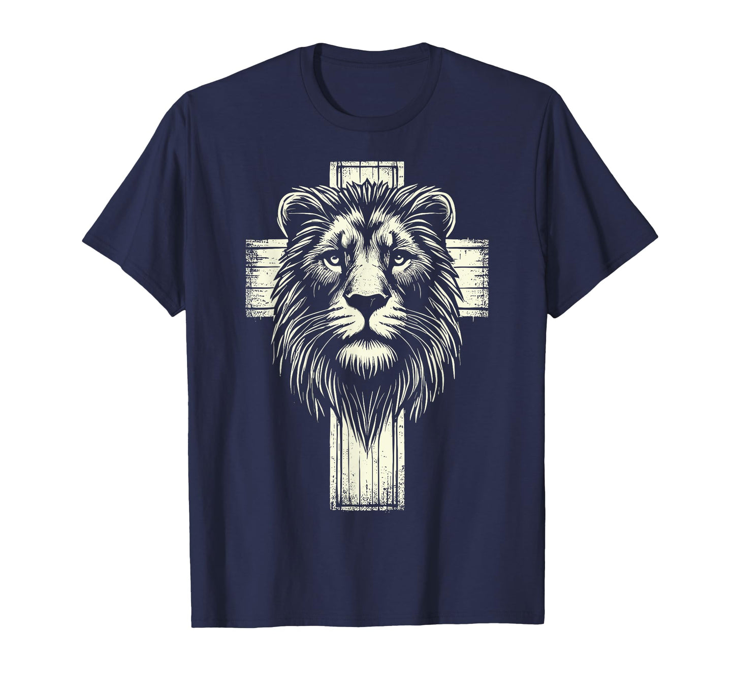 Lion of Judah Christian Lion Cross T-Shirt