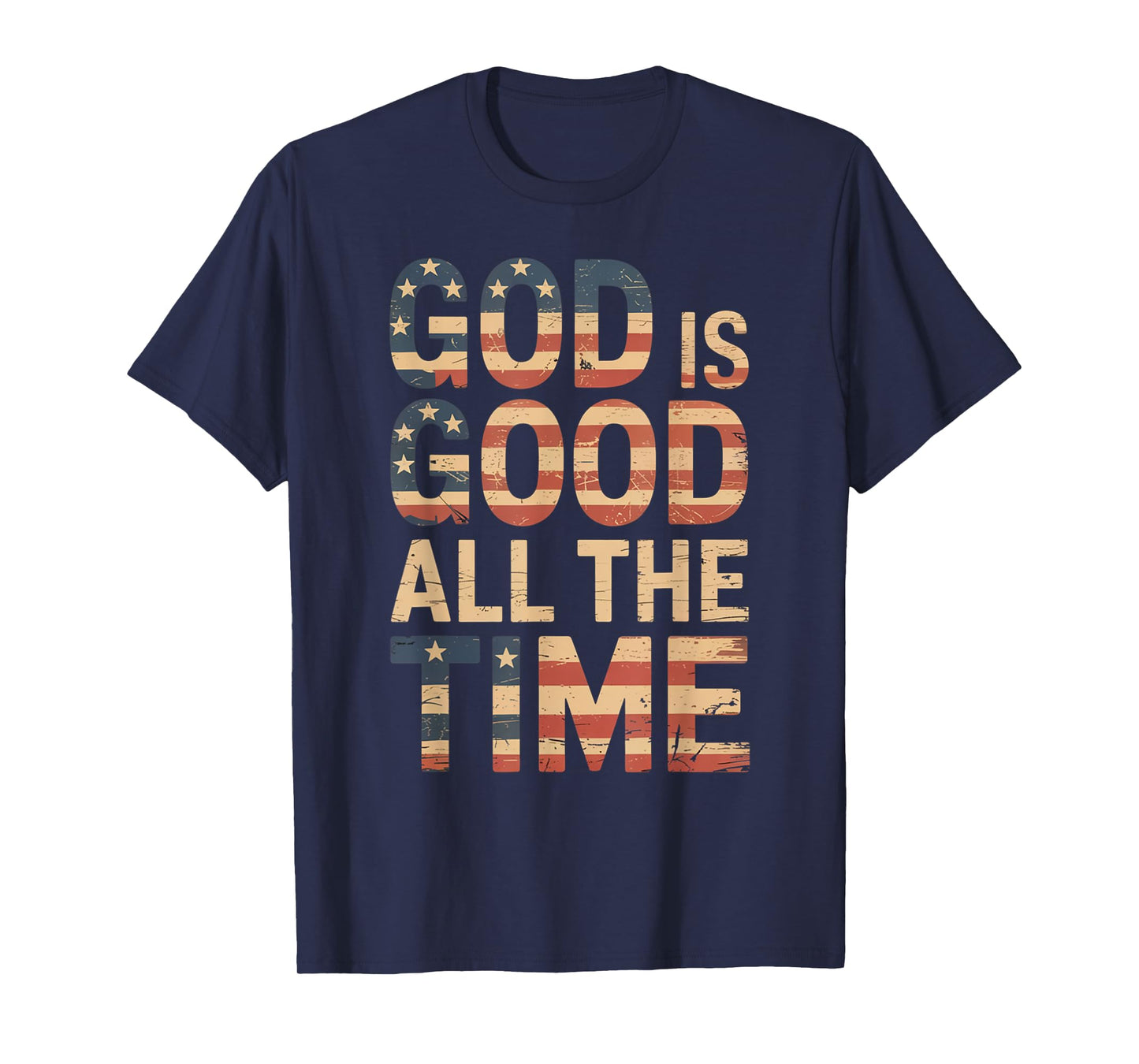 Vintage Retro Christian God is Good All The Time Jesus T-Shirt