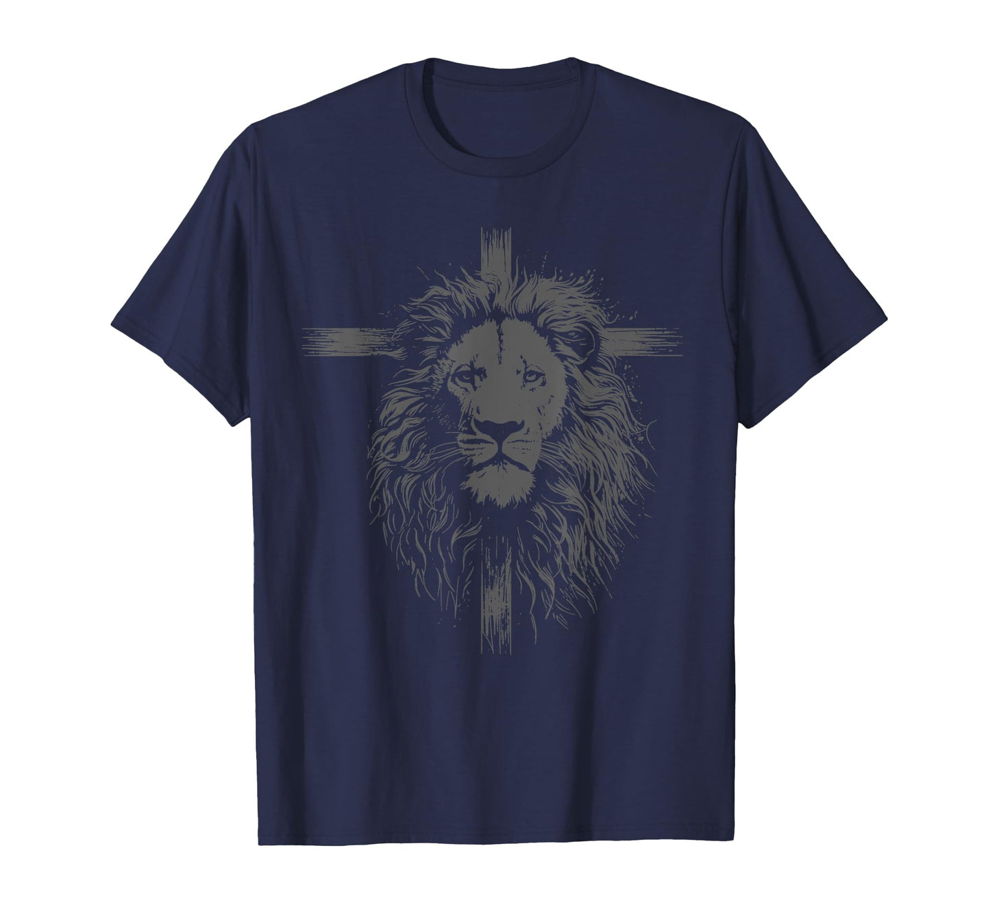 Christian Cross Lion Religious Faith Jesus Pastor T-Shirt