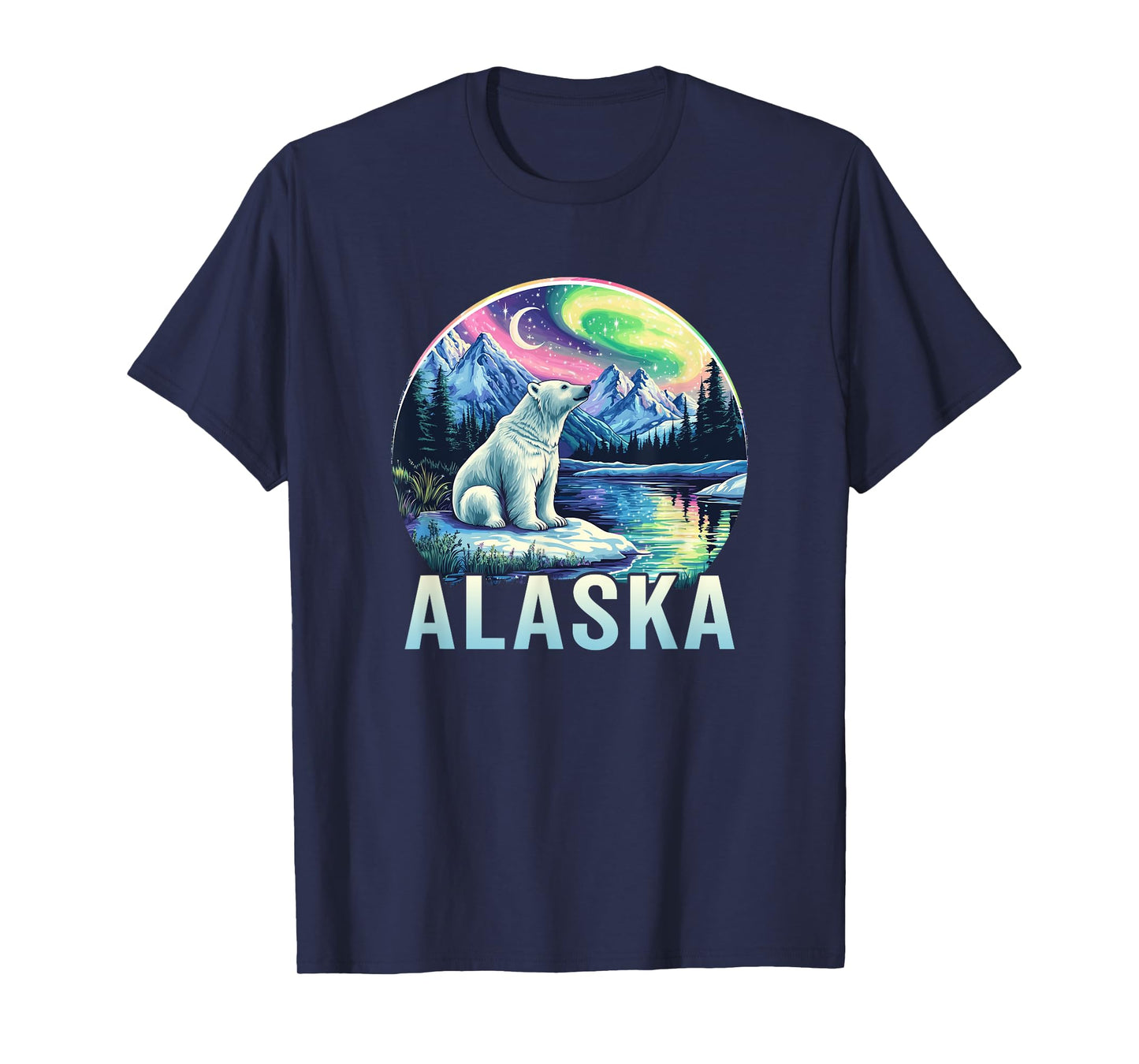 Alaska Northern Lights Aurora Viewing Vacation Alaska Trip T-Shirt