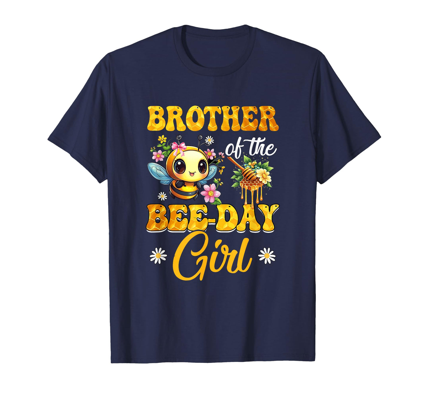 Brother Of The Birthday Girl Bee Family Birthday Party T-Shirt