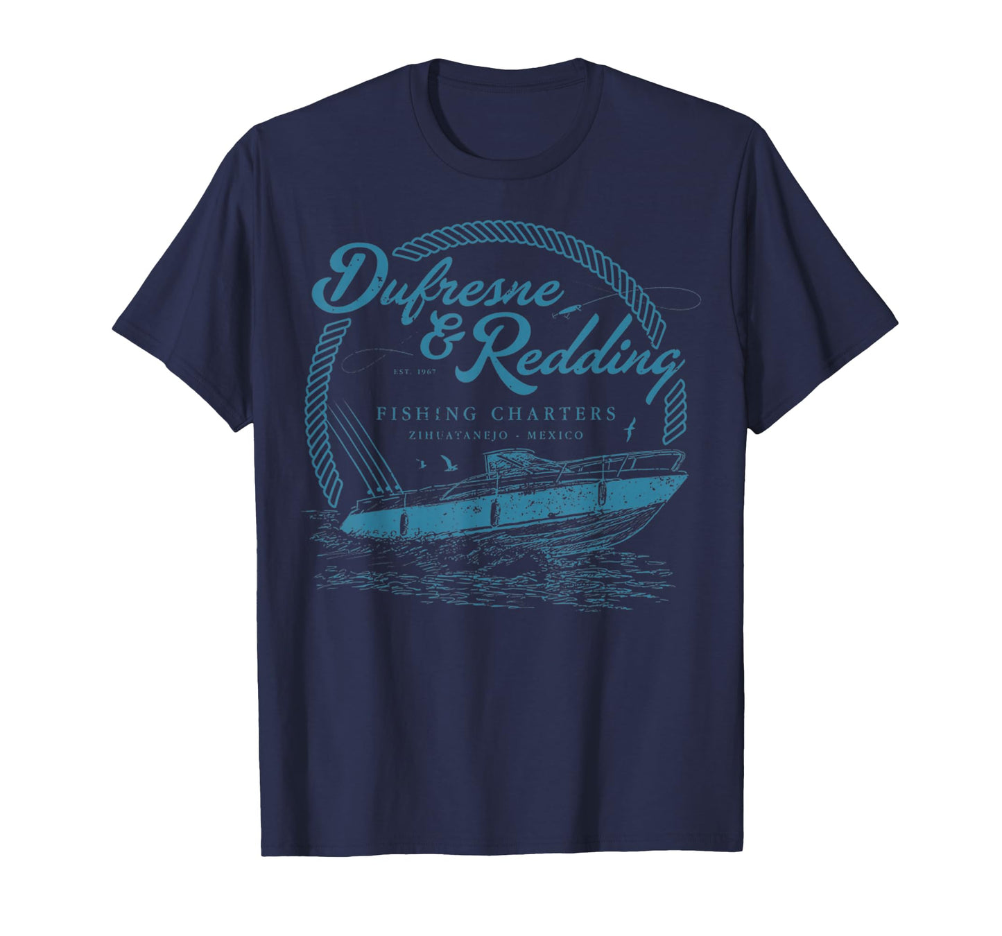 Retro Vintage Dufresne And Redding Fishing Charters Lover T-Shirt