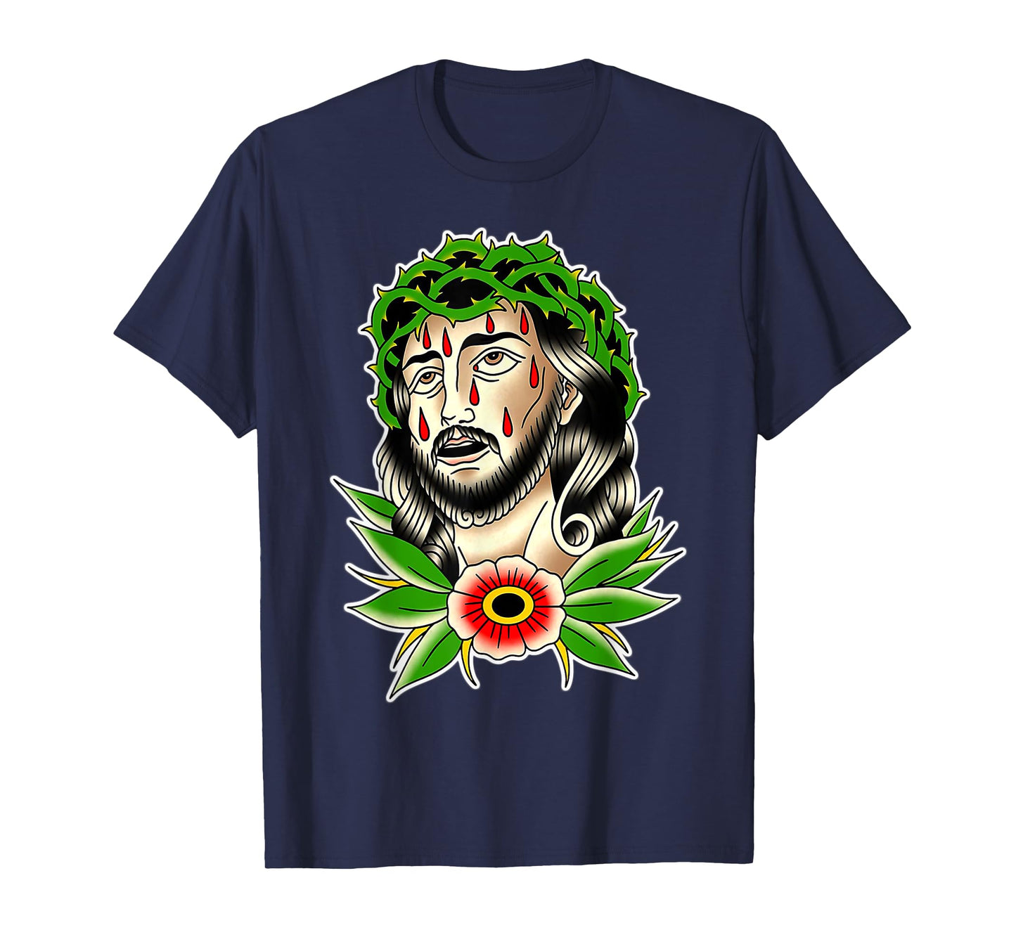 Jesus Christ Traditional Tattoo Flash T-Shirt