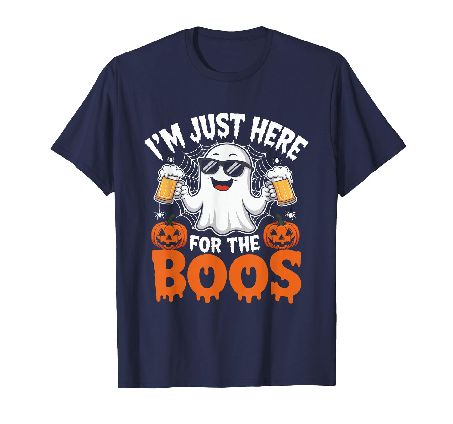 I'm Just Here for The Boos Funny Halloween Ghost T-Shirt