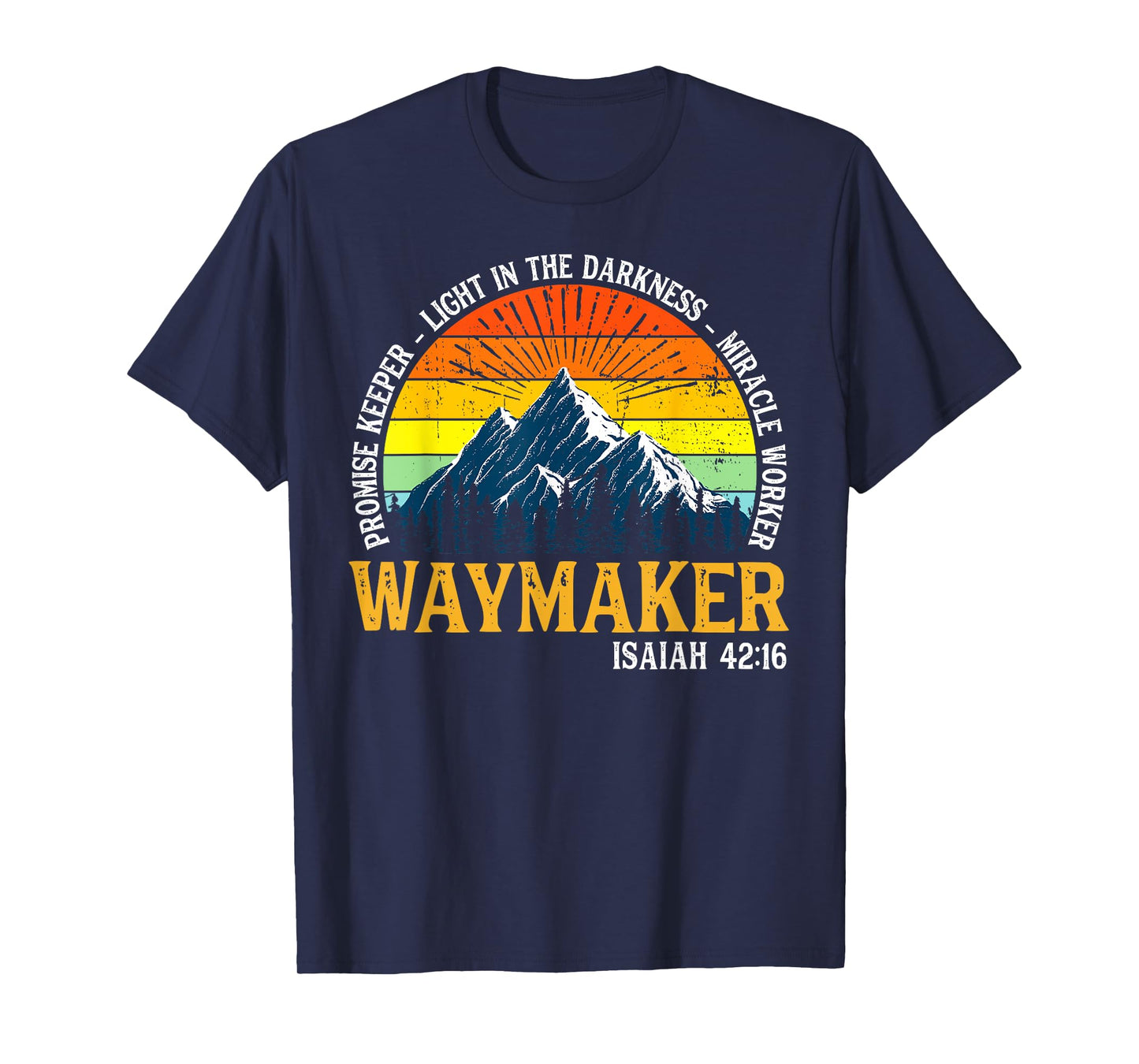 Vintage Waymaker Promise Keeper Miracle Worker Christian T-Shirt