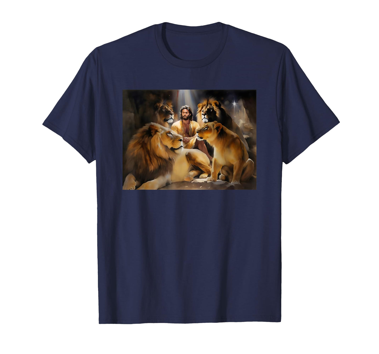 Daniel In The Lions Den Jesus And Lion Christian Bible T-Shirt