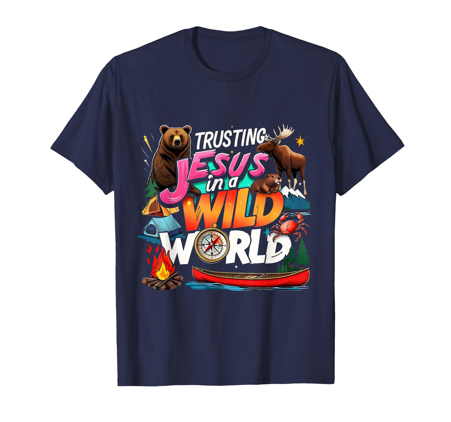 VBS 2025 Trusting Jesus Wild World Team Tee T-Shirt