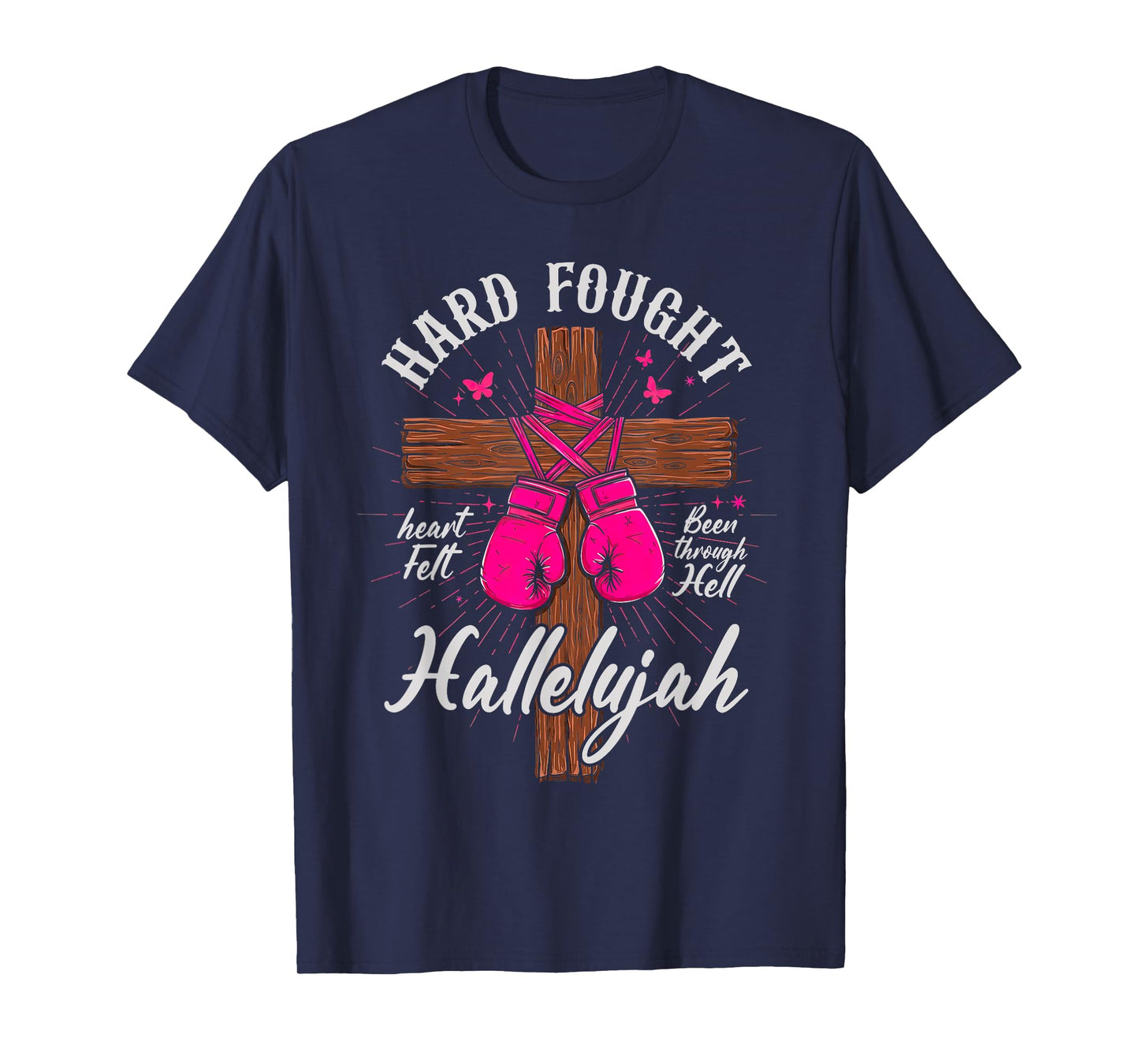 Brandon Hard Fought Hallelujah Praise Jesus for Women Men T-Shirt