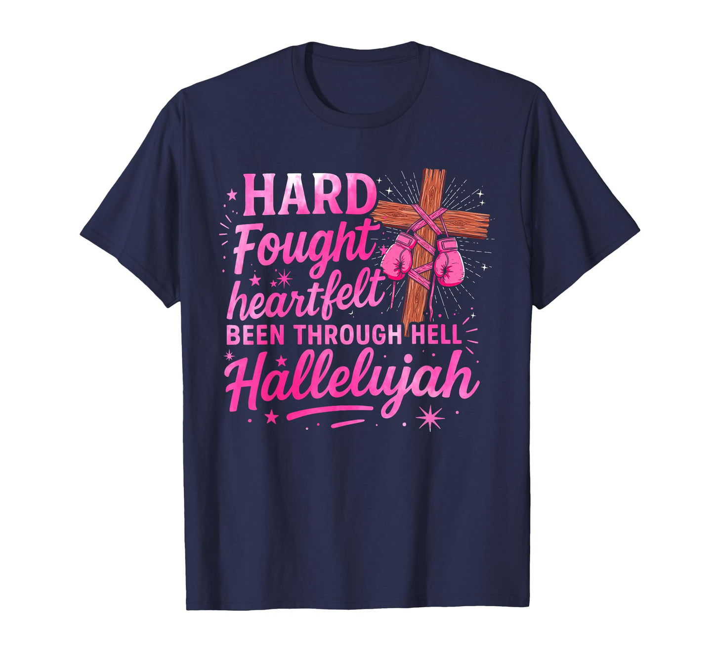 Brandon Hard Fought Hallelujah Praise Jesus Lake Funny T-Shirt