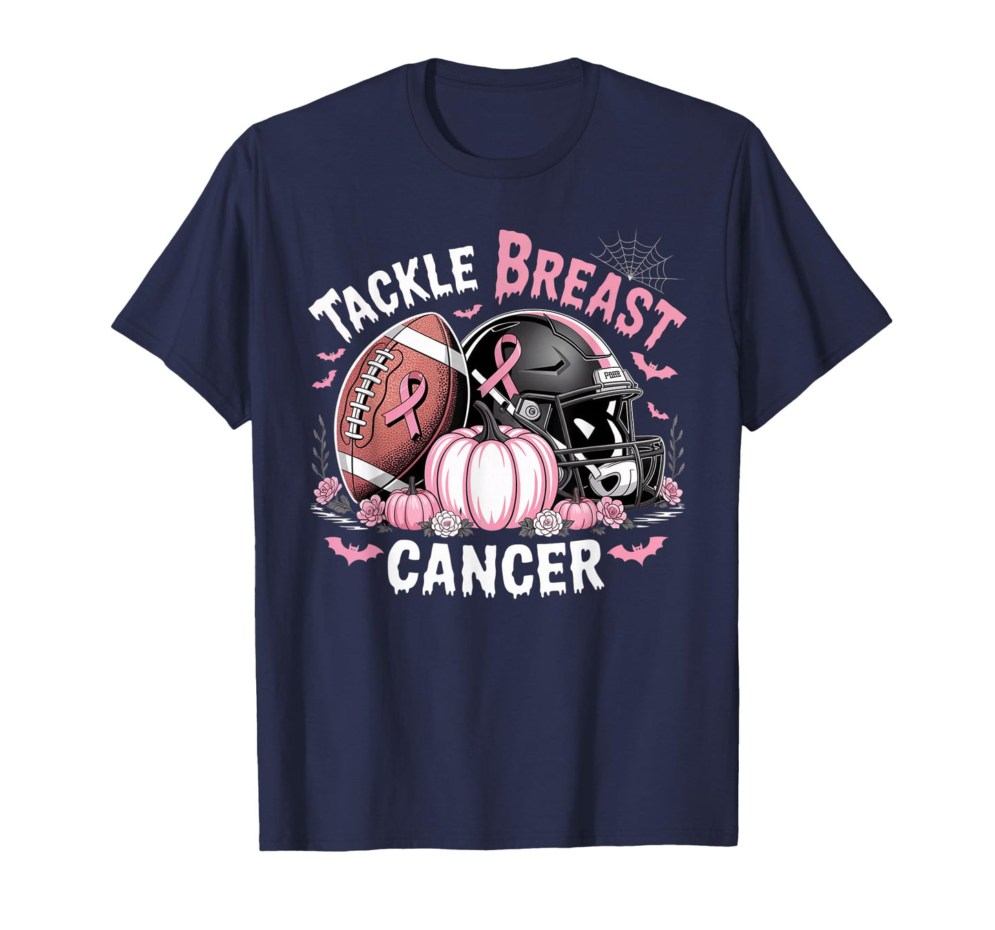 Tackle Breast Cancer Football Breast Cancer Awareness Month T-Shirt