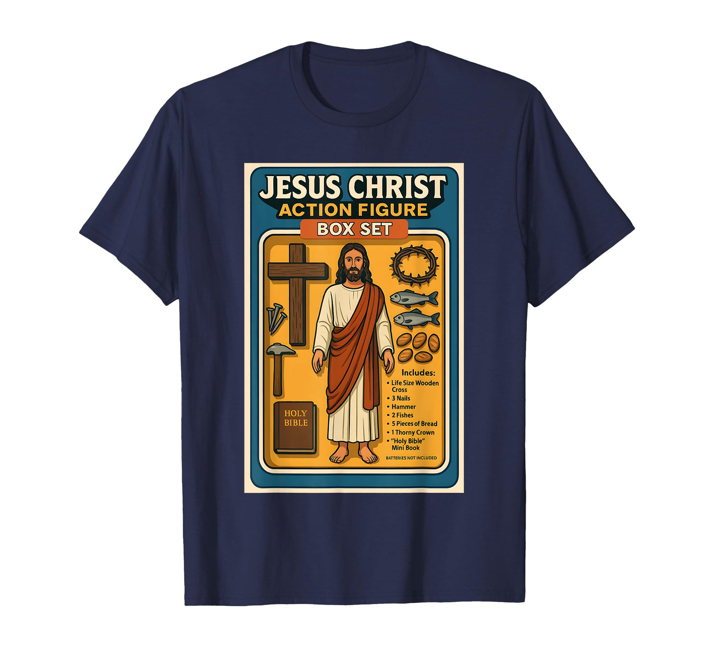 Jesus Christ Action Figure funny Box Set humor T-Shirt