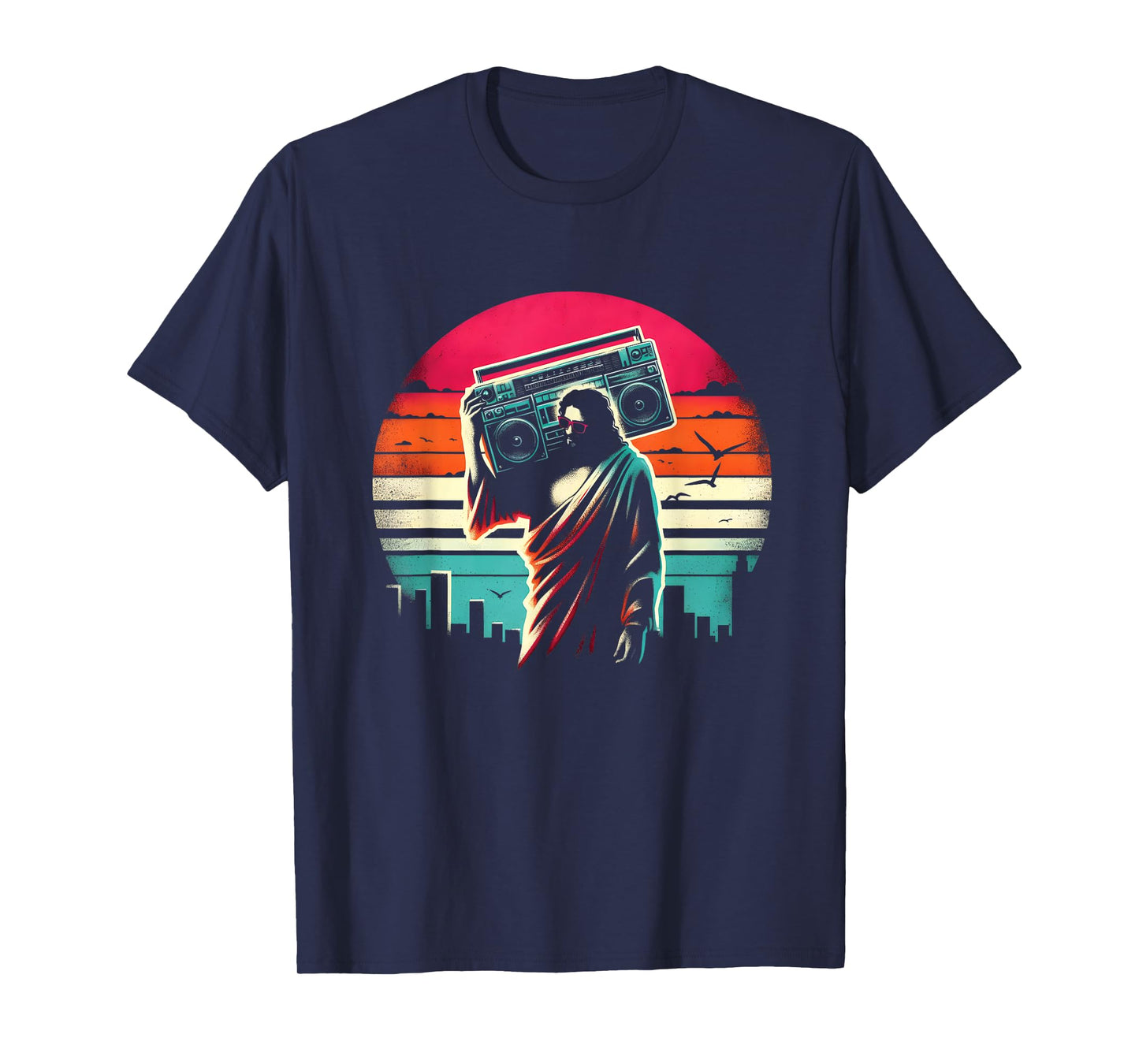 Jesus Boombox - Funny Christian Religious Ghettoblaster T-Shirt