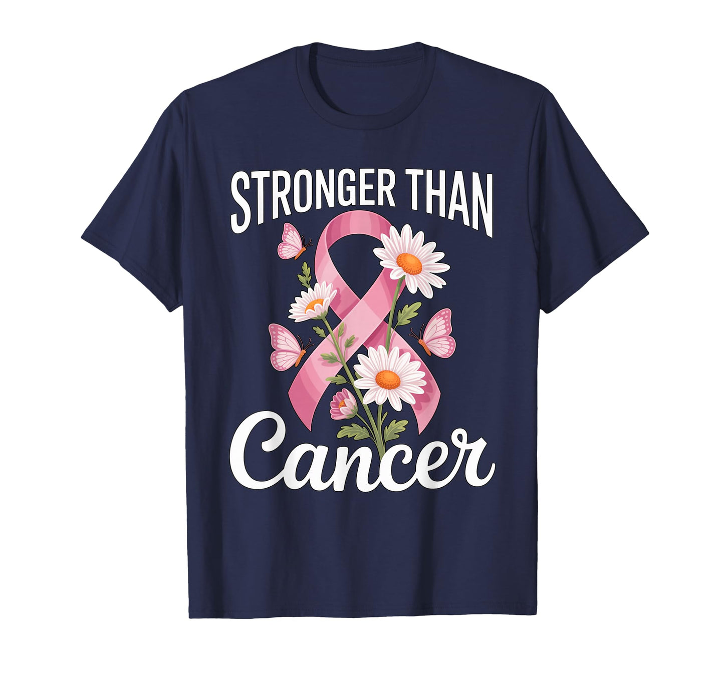 Pink Ribbon Breast Cancer Awareness Graphic T-Shirt