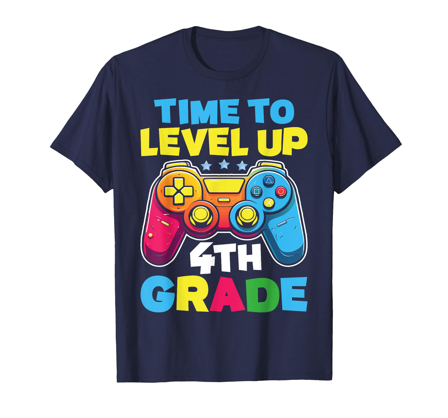 Time To Level Up 4th Grade Video Gamer Kids Back To School T-Shirt