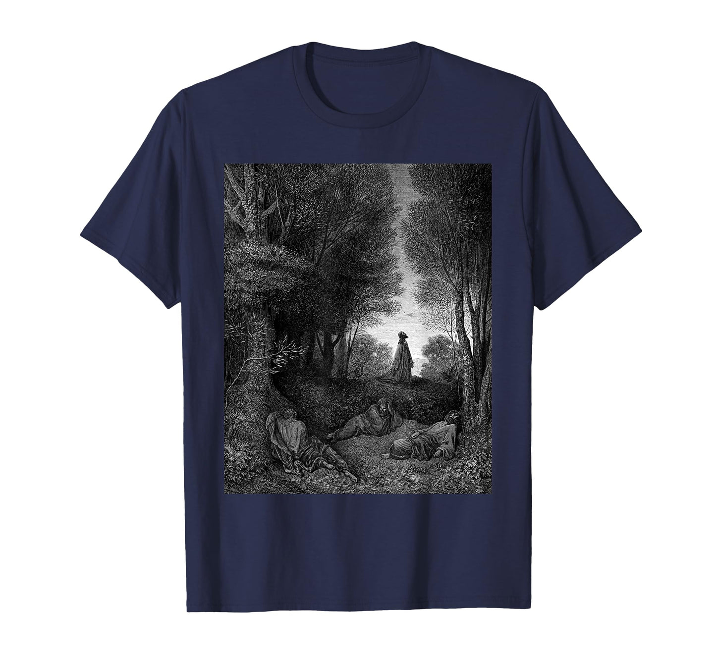 Jesus Praying in the Garden Gustave Dore Biblical Art T-Shirt