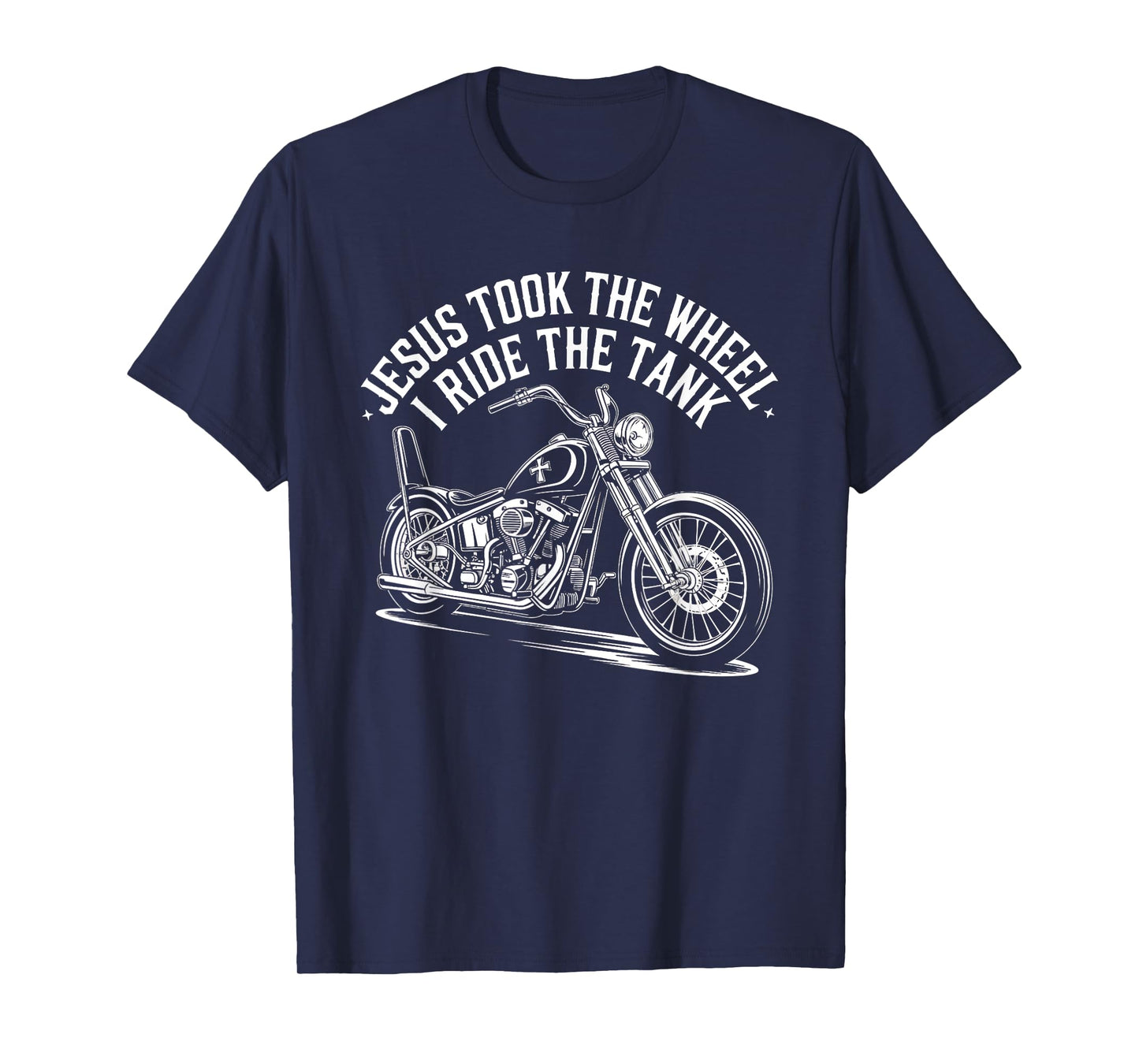 Christian Biker Jesus Took The Wheel I Ride T-Shirt
