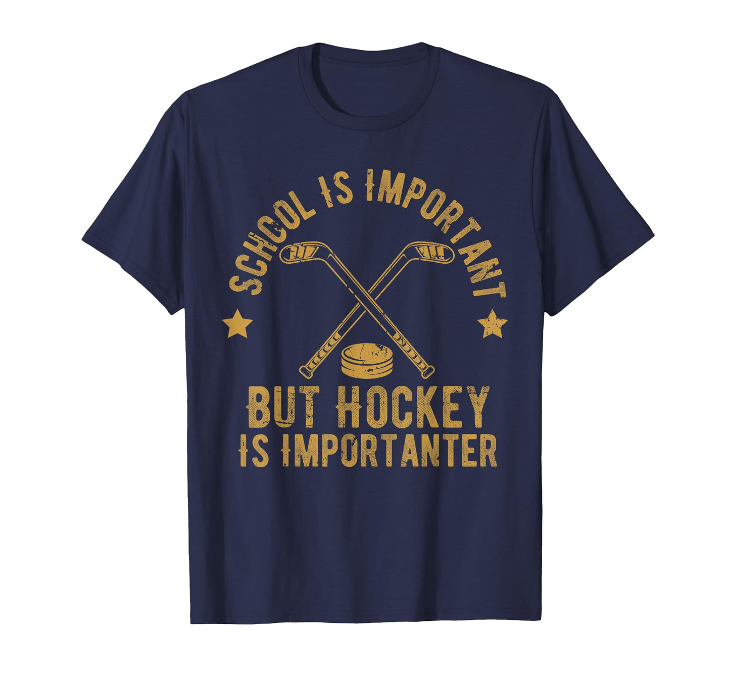 Funny Hockey School Is Important But Hockey is Importanter T-Shirt