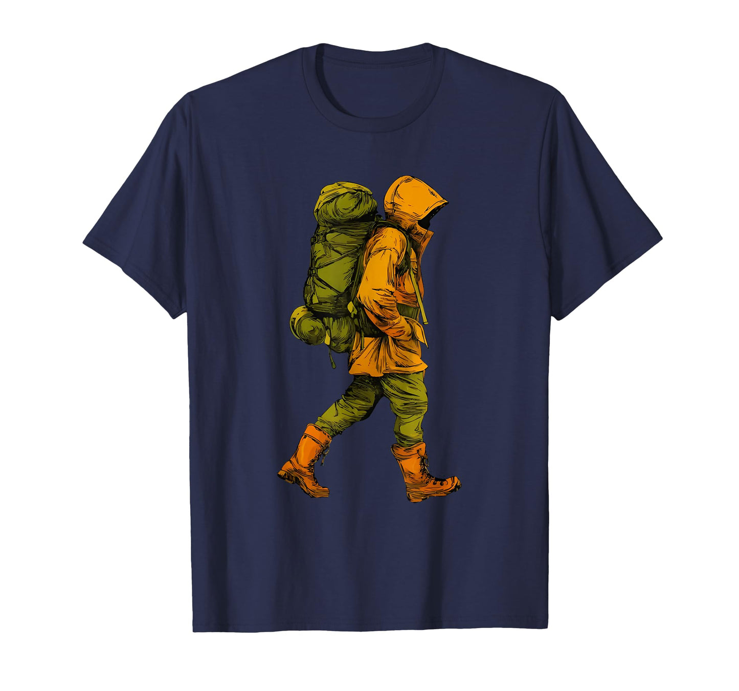 Man Hiking in raingear creat T-Shirt