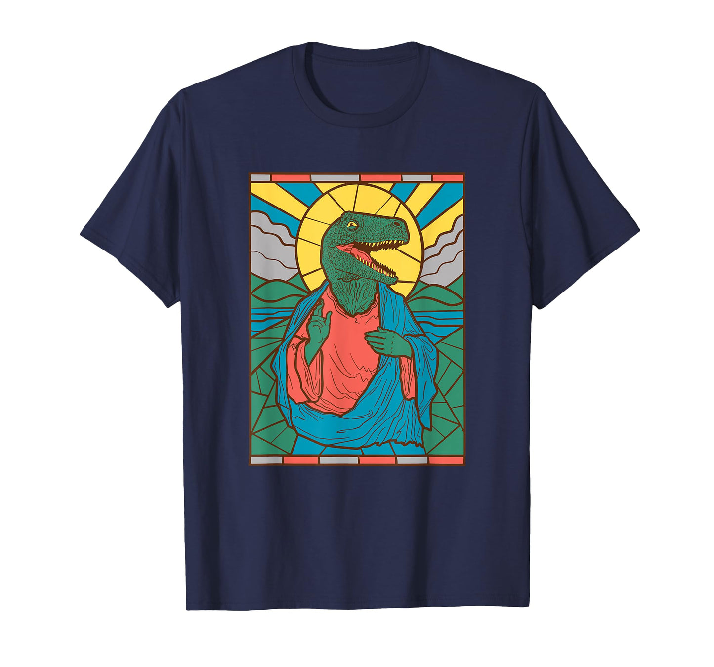 "Raptor Jesus" Dinosaur Christ Meme Holy Velociraptor T-Shirt