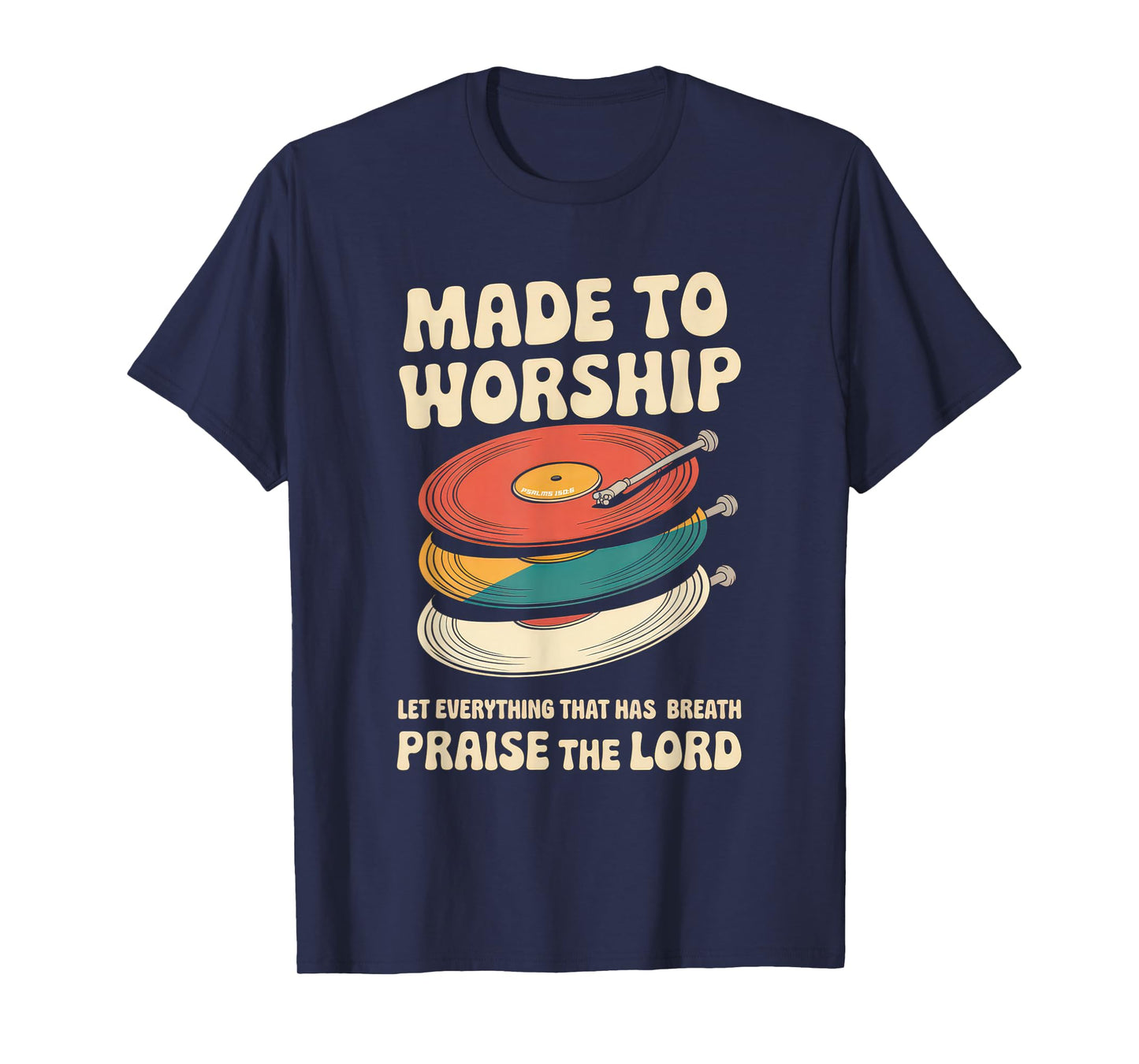 Worship Tshirt Christian Music Retro Cassette Psalms 150:6 T-Shirt