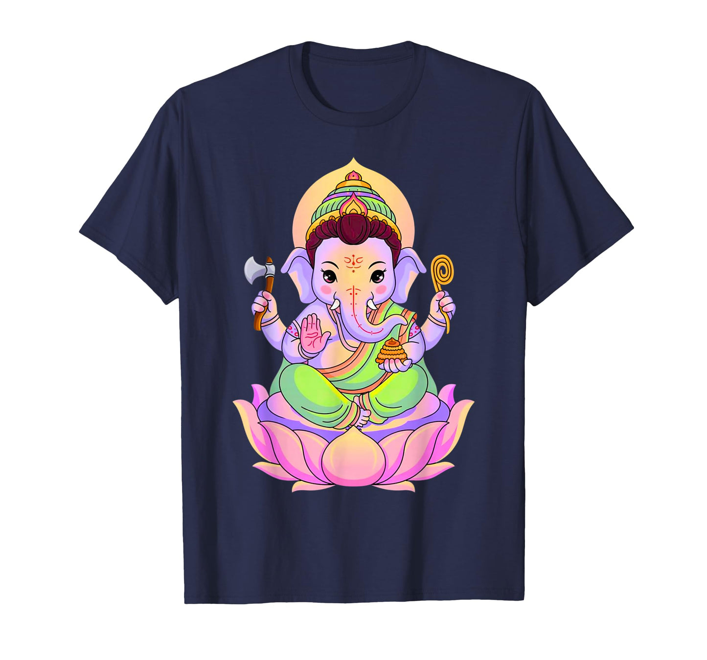 Hindu Ganesha Puja Elephant God India Meditation Yoga Murti T-Shirt
