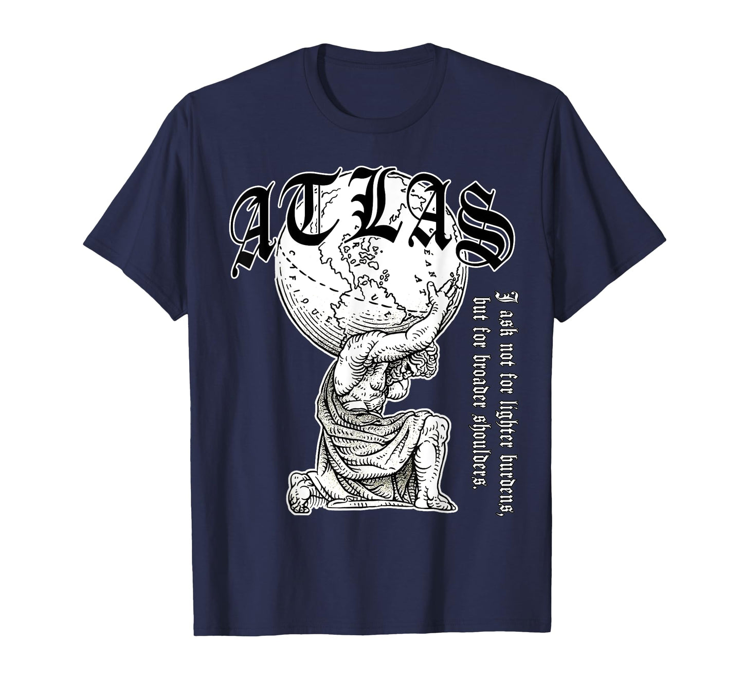 Atlas carrying the world Greek Mythology Street Urban Style T-Shirt