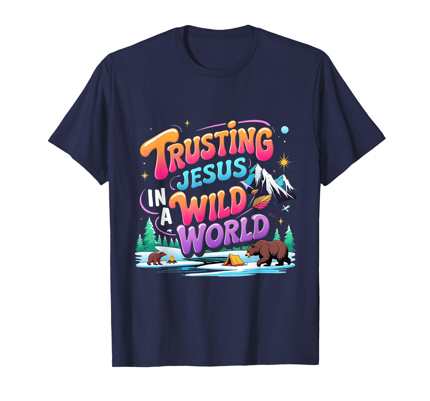 VBS 2025 Trusting Jesus Wild World Team Tee T-Shirt