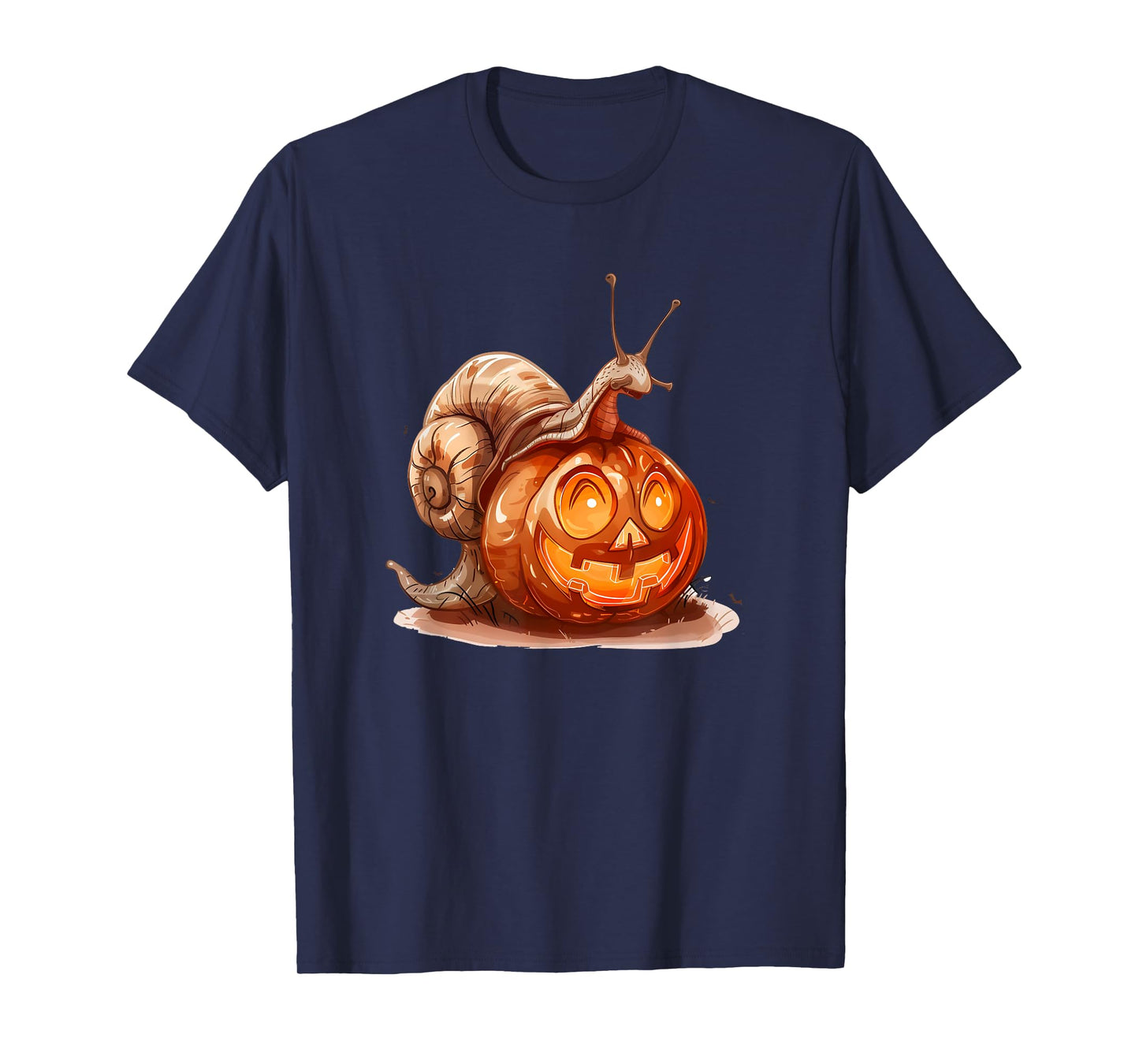 Cute Snail Pumpkin Halloween Costume Snails Men Women T-Shirt