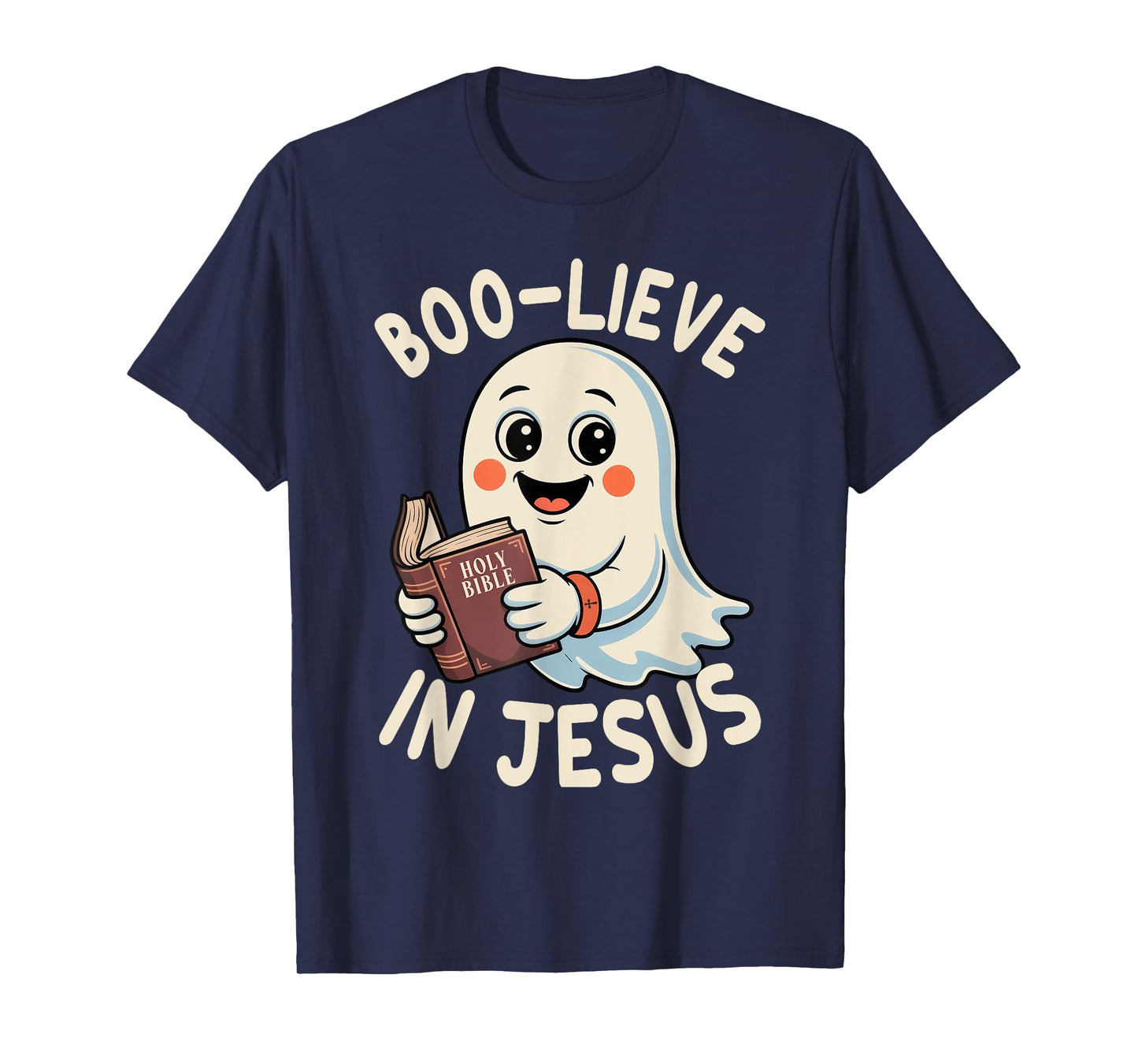 Boo-Lieve In Jesus Christian Halloween T-Shirt