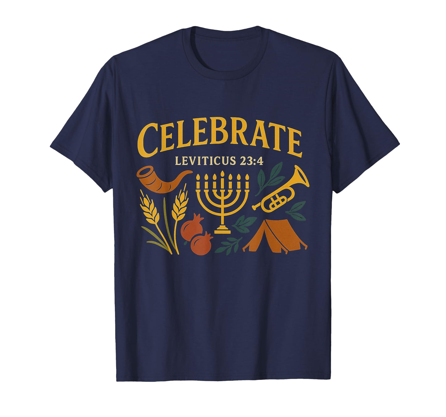 Celebrate Leviticus 23:4 Feasts Faith Design T-Shirt