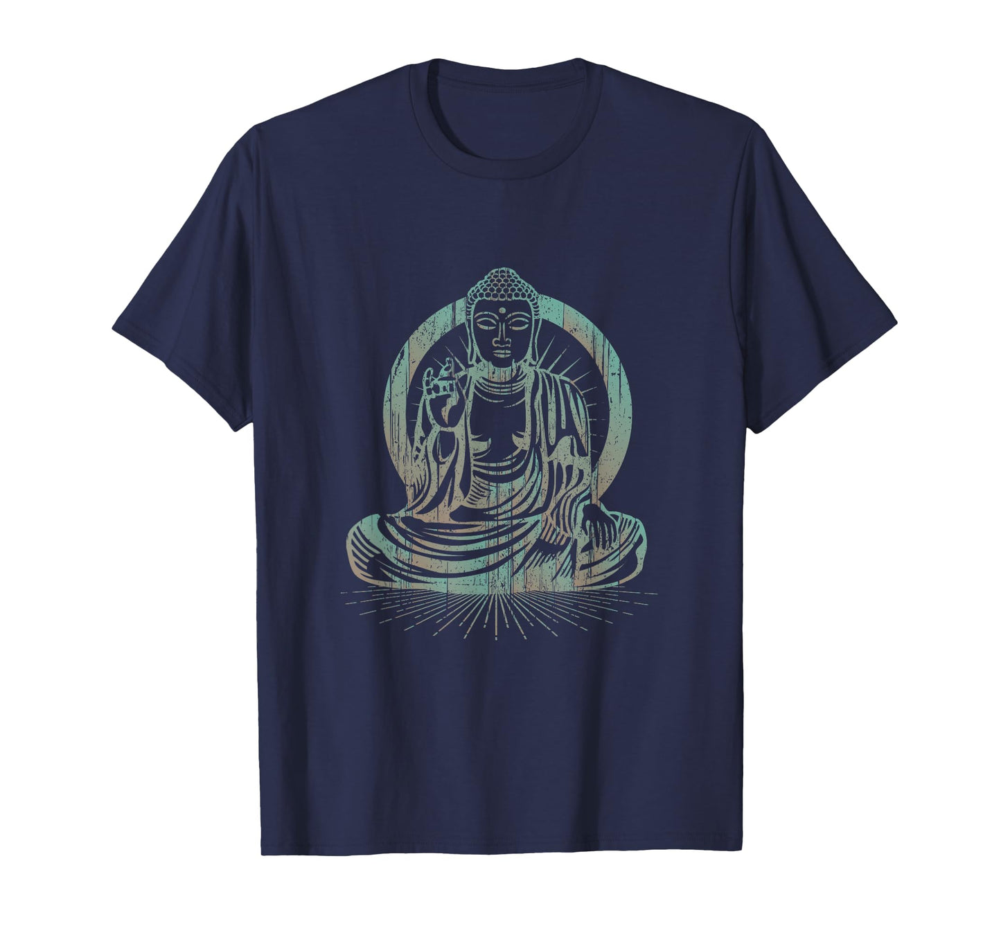 Meditating Buddha Grunge Style T-Shirt