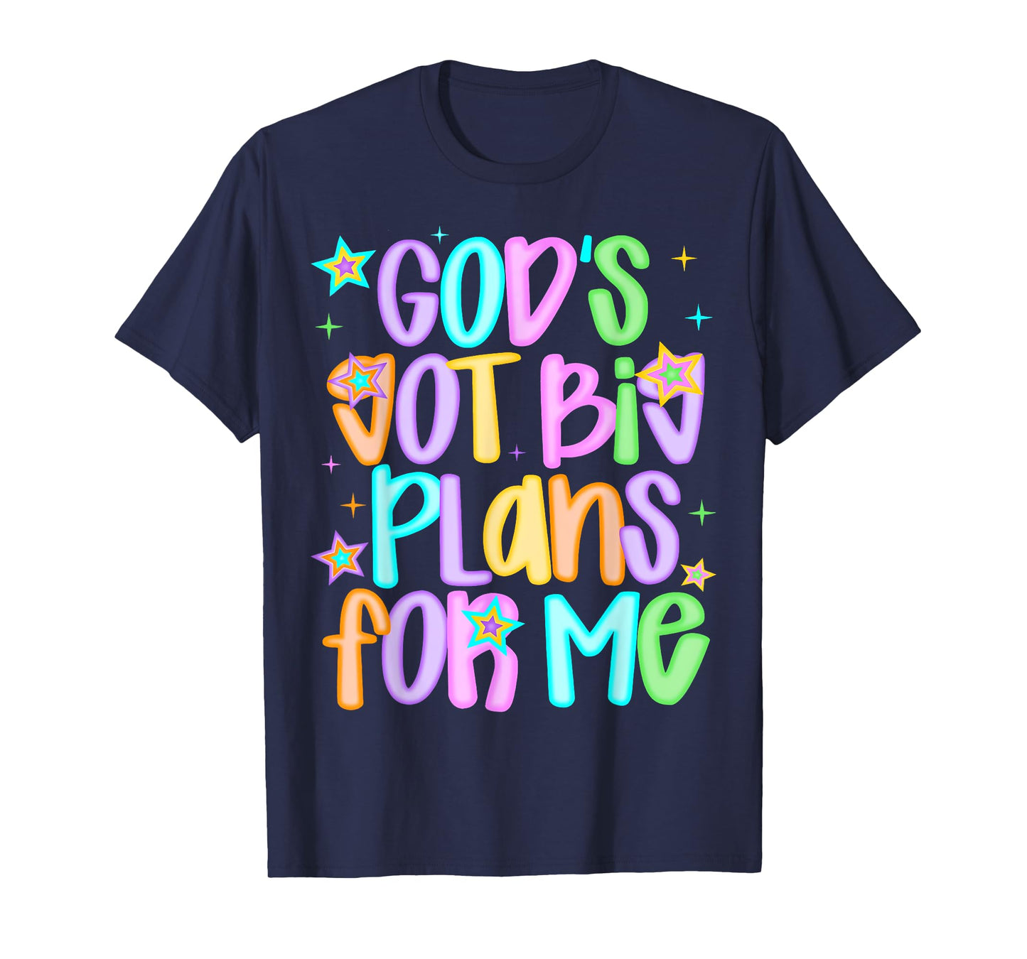 God's Got Big Plans For Me Religious Christian Prayer Kids T-Shirt