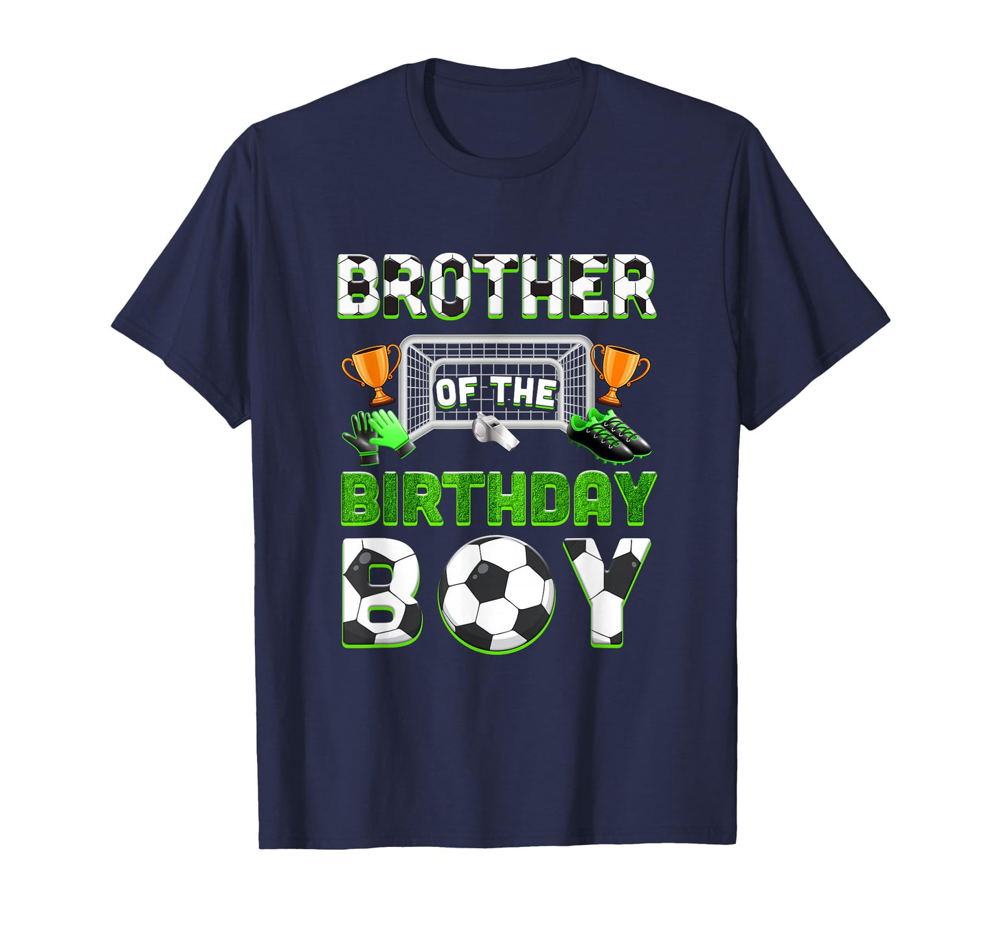 Brother Of The Birthday Boy Soccer Family Matching Party T-Shirt