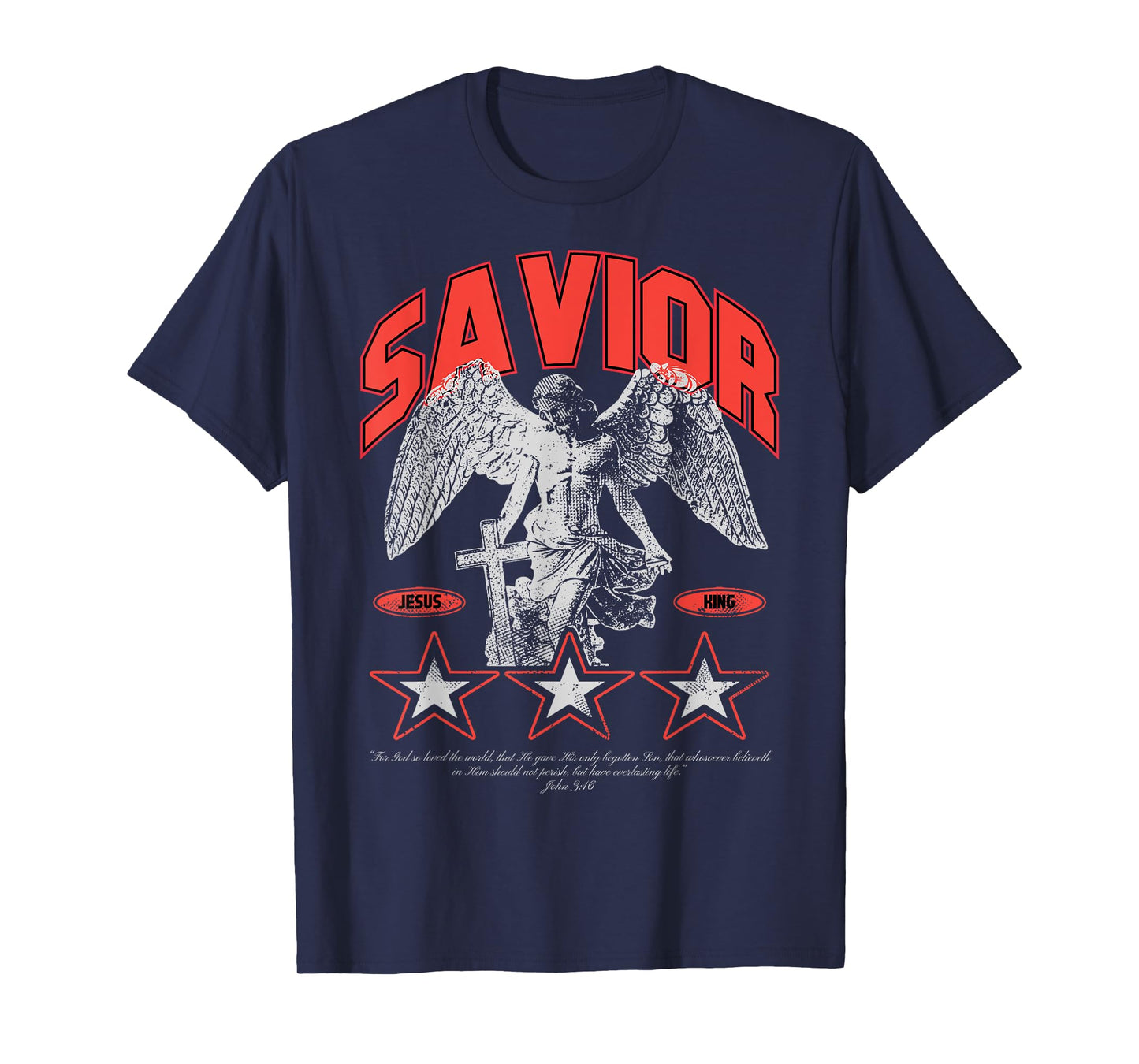 Savior - Christian Bible Verse Faith T-Shirt
