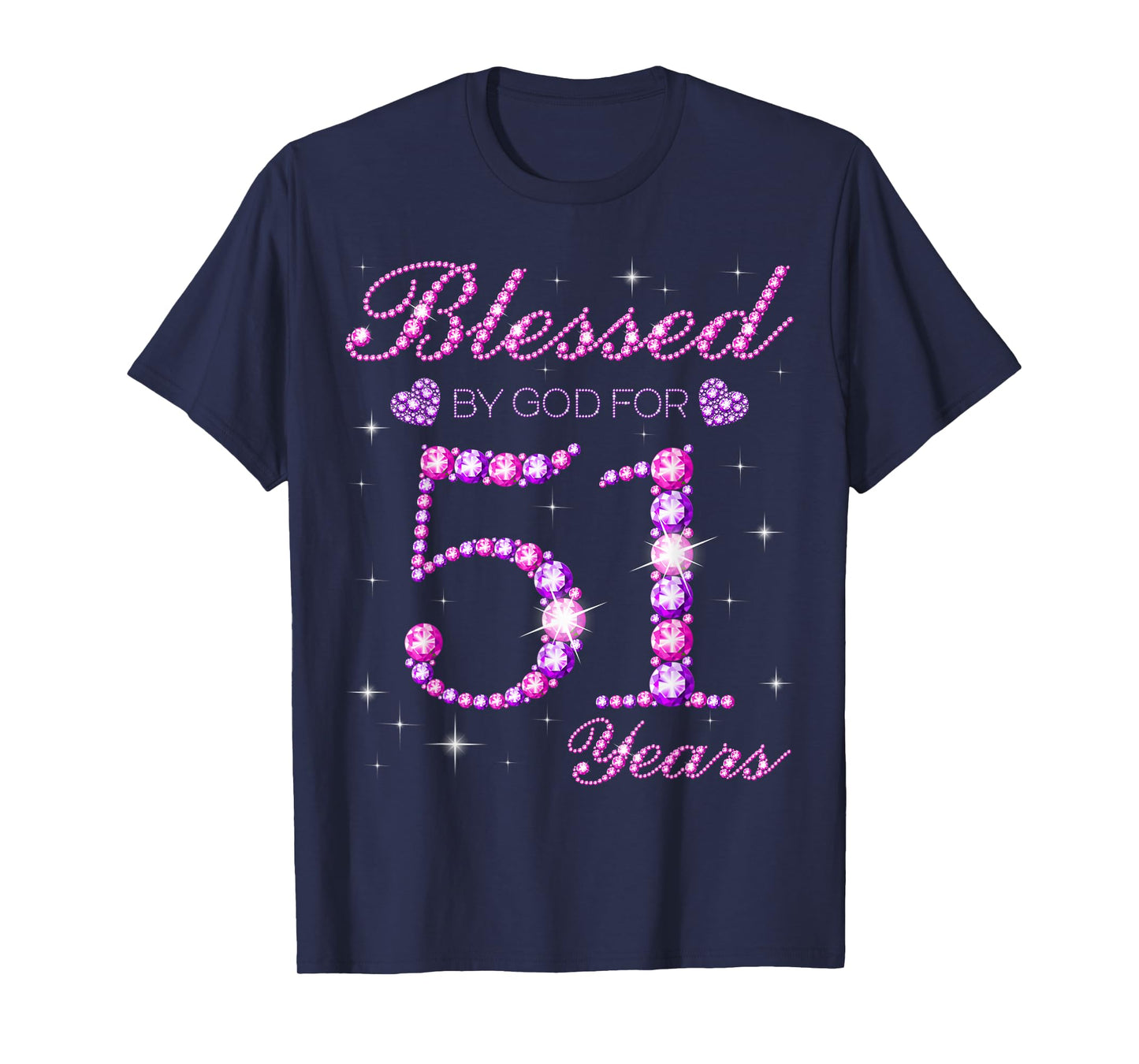 Blessed by God for 51 Years Old 51st Birthday Party T-Shirt