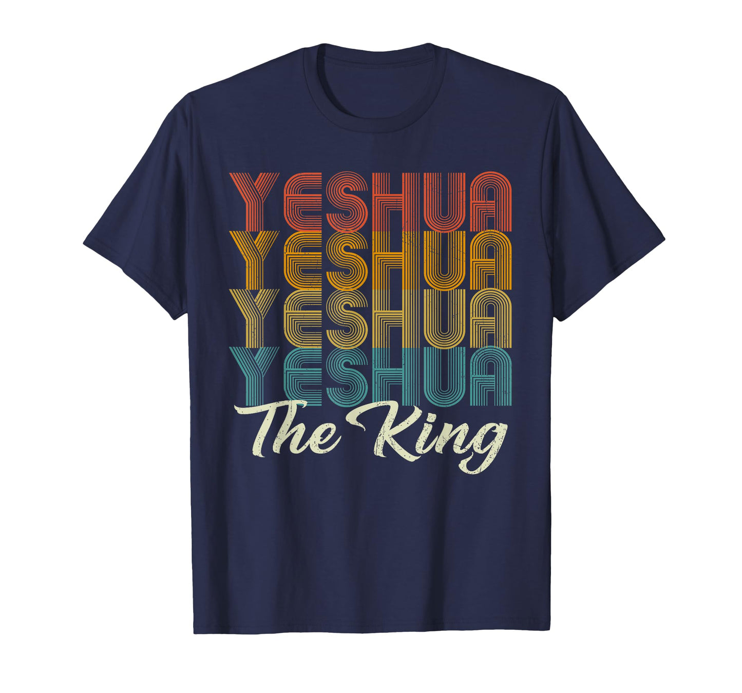 Yeshua Hebrew Name of Jesus Retro Christians King Messianic T-Shirt