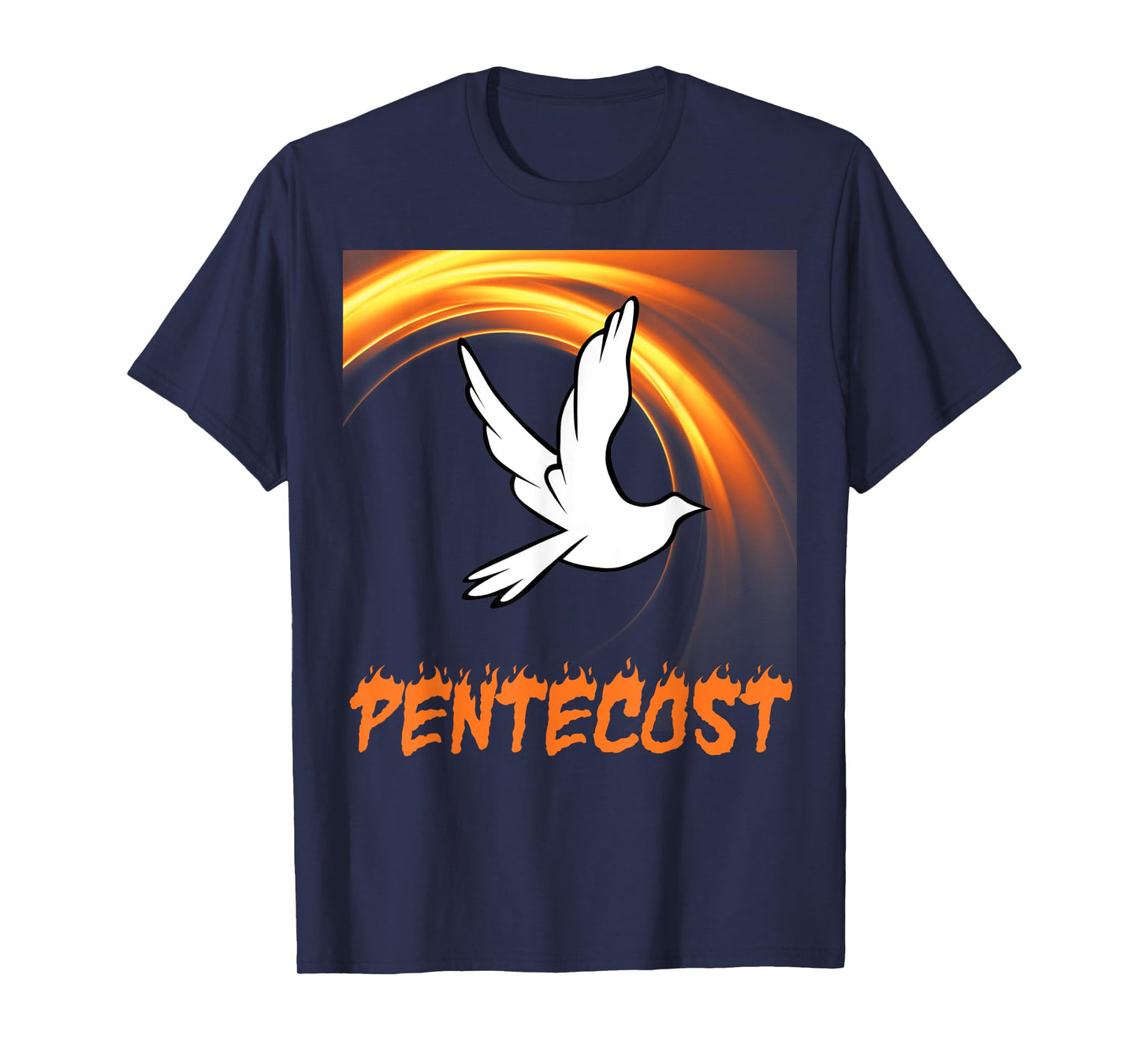 Pentecost Doves Fire Flame Holy Spirit T-Shirt