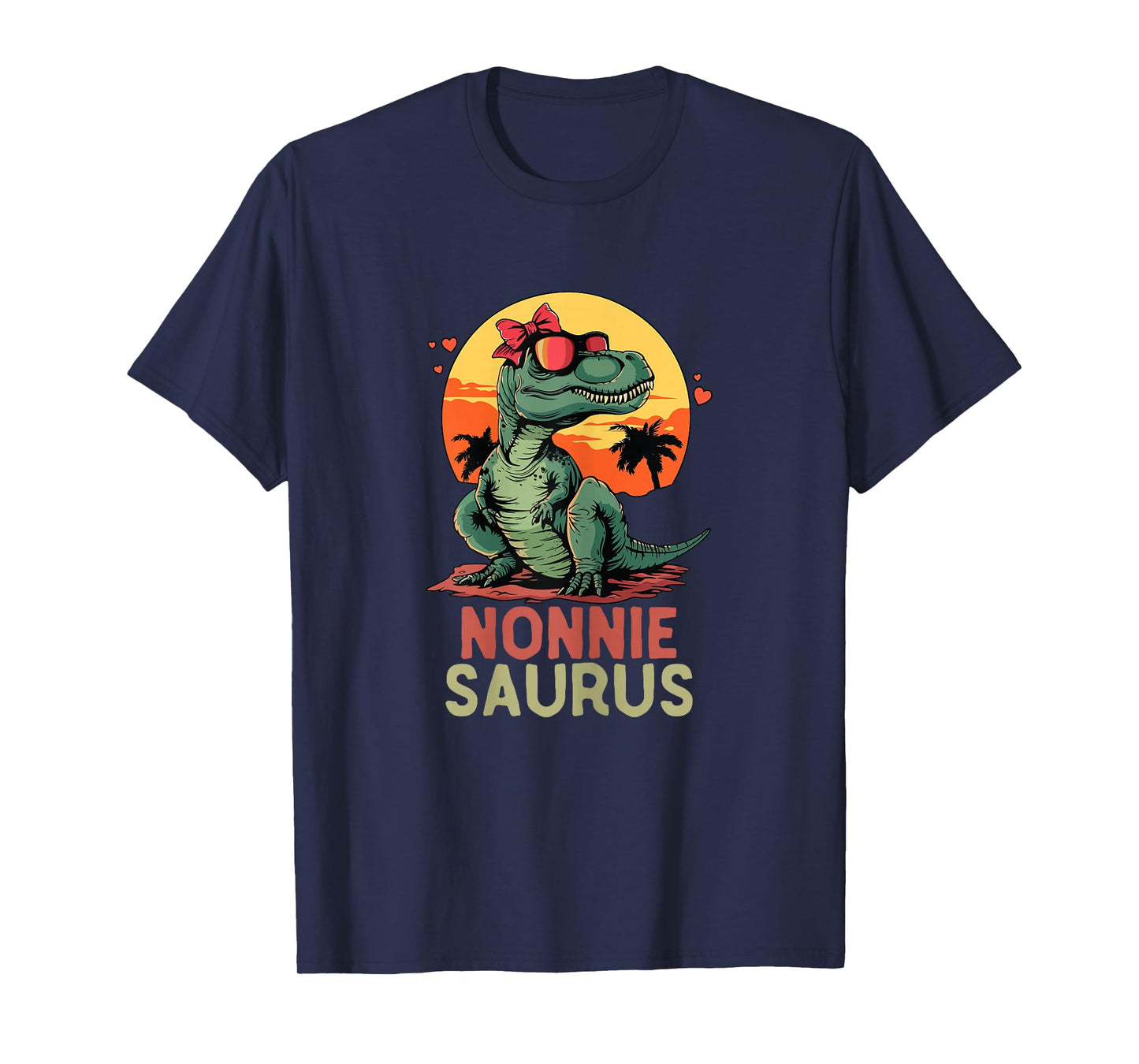 NonnieSaurus Dino Dinosaur Nonnie-Saurus T-Rex Funny Trex T-Shirt