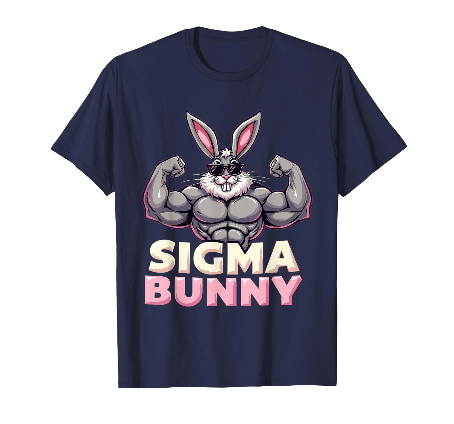 Jacked Sigma Easter Bunny 2025 Rizzler T-Shirt