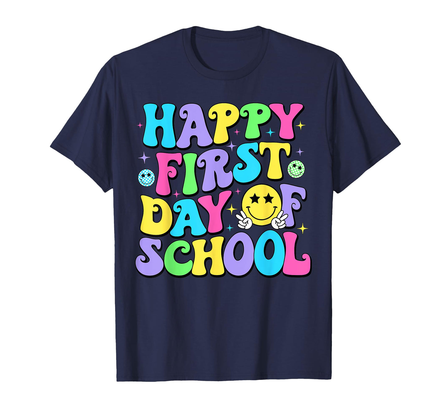Happy First Day Of School Shirts Teacher Kids Back To School T-Shirt