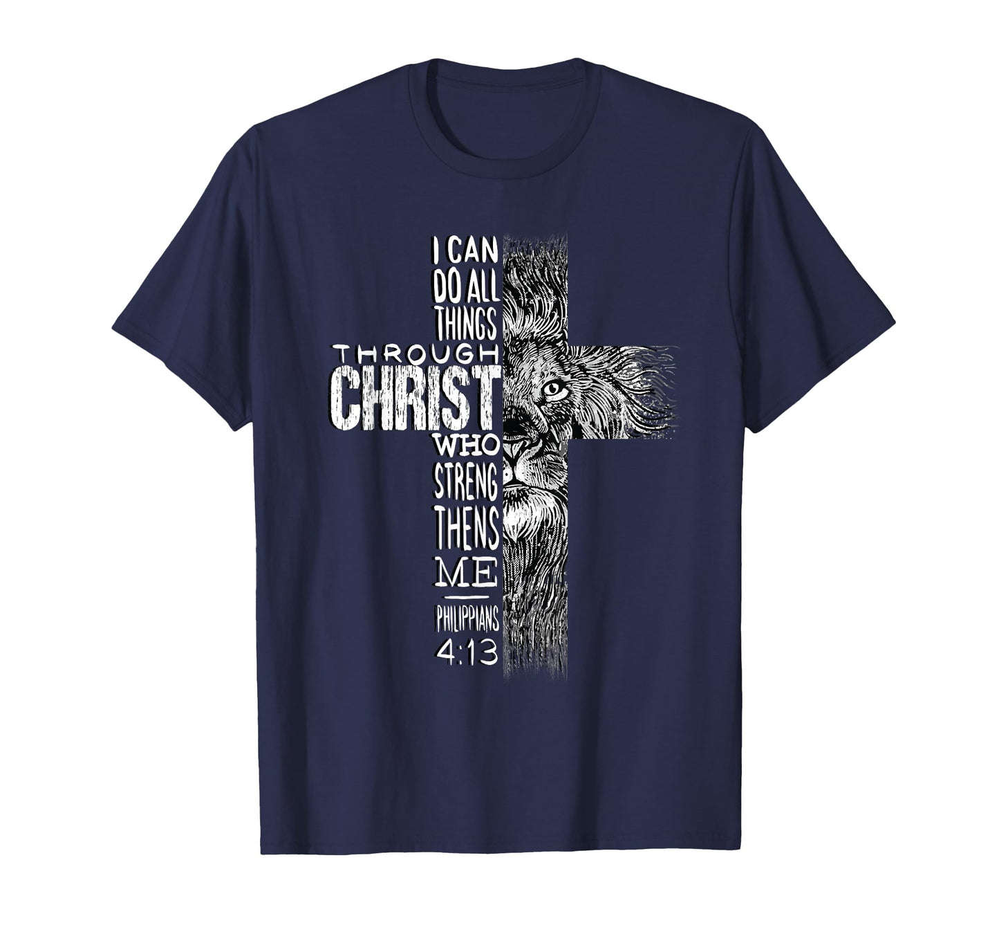 Christian Jesus Lion of Tribe Judah Cross Lion of Judah T-Shirt